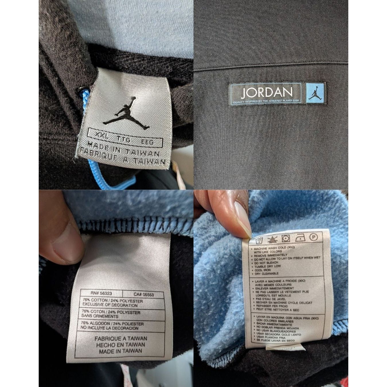 Nike Rare Vintage 2003 Nike Air Jordan XII 12 Nubuck Pack Hoodie Size US XXL / EU 58 / 5 - 8 Thumbnail