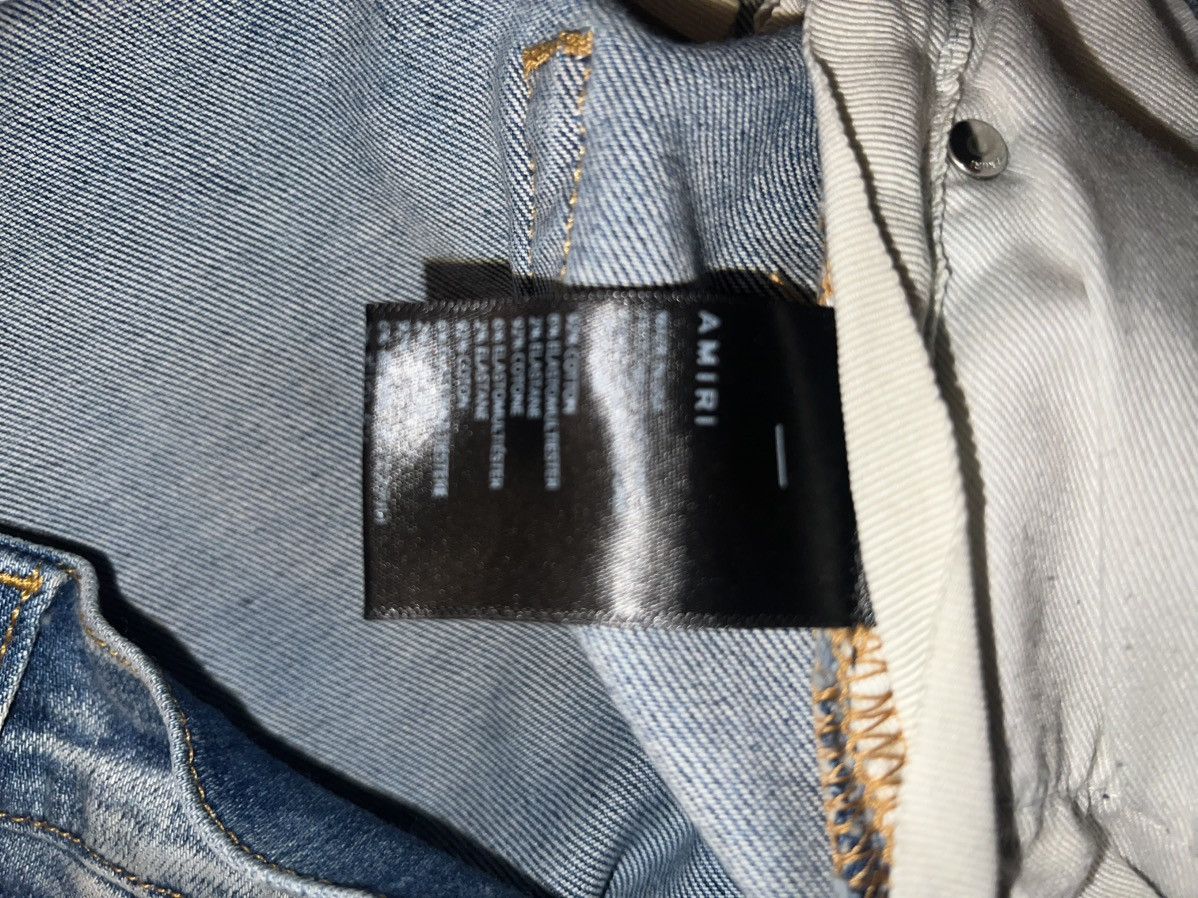 Amiri Amiri Logo Applique Jeans Clay Indigo 36 Size US 36 / EU 52 - 6 Thumbnail