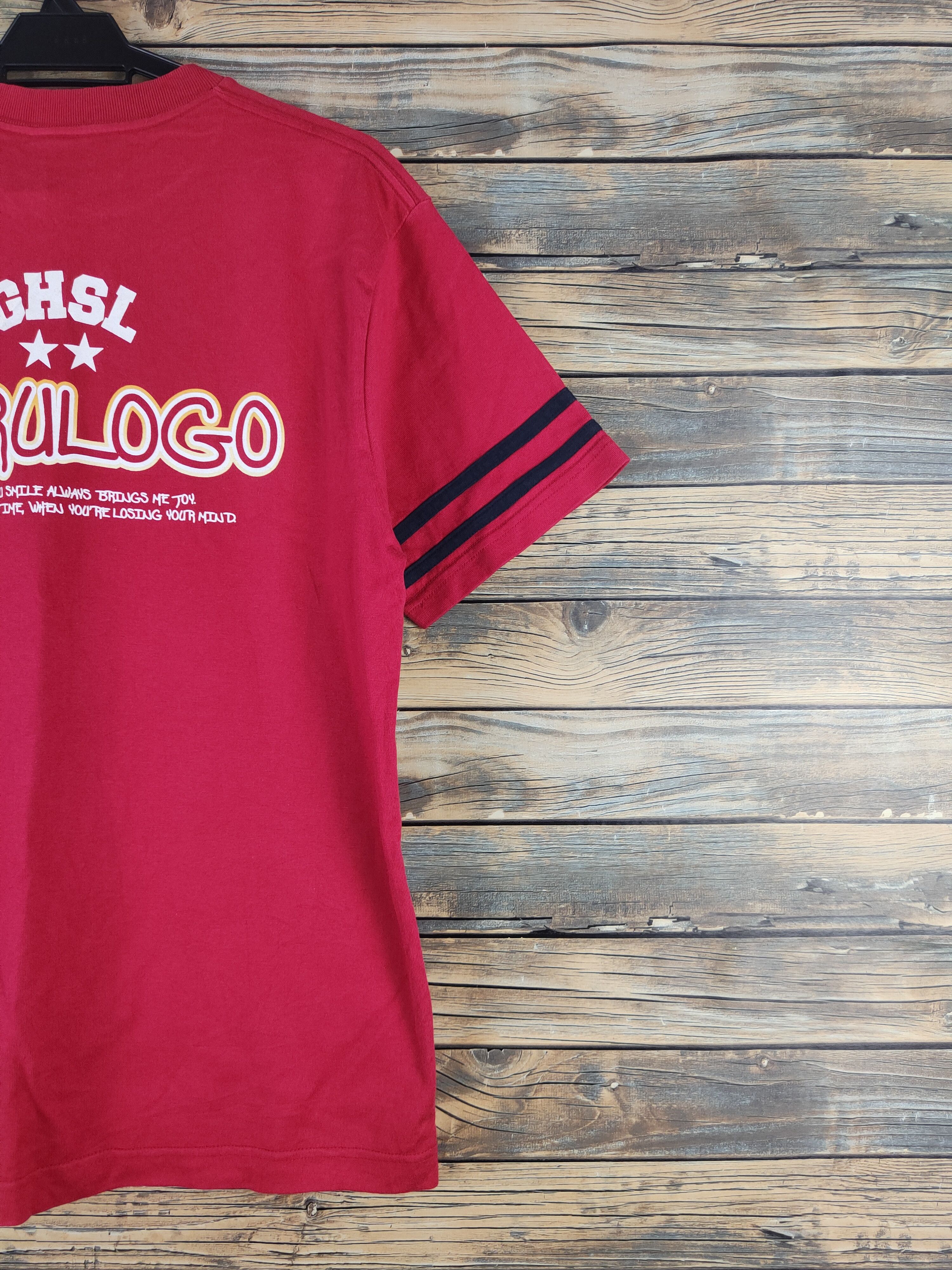 Japanese Brand DL Grass Hither Red Short Sleeve T-shirt #2767 Size US L / EU 52-54 / 3 - 11 Thumbnail