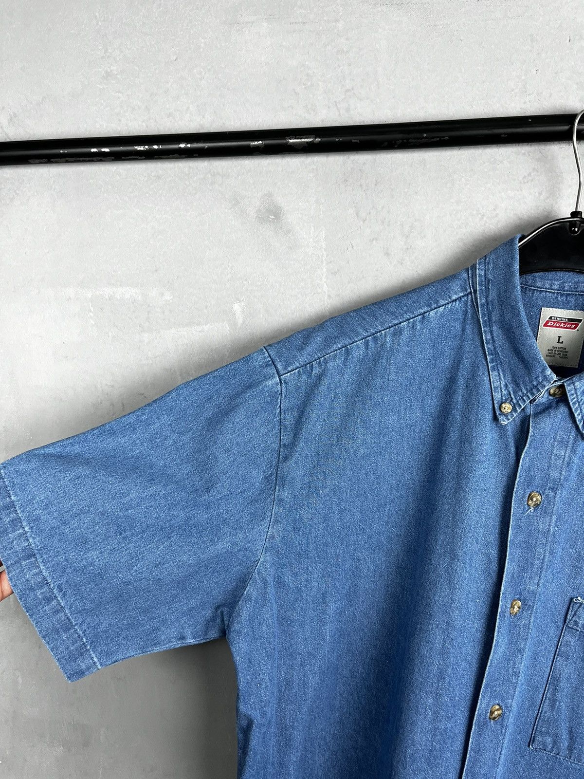 Dickies × Vintage VINTAGE Dickies Denim Button Shirt Size US L / EU 52-54 / 3 - 7 Thumbnail