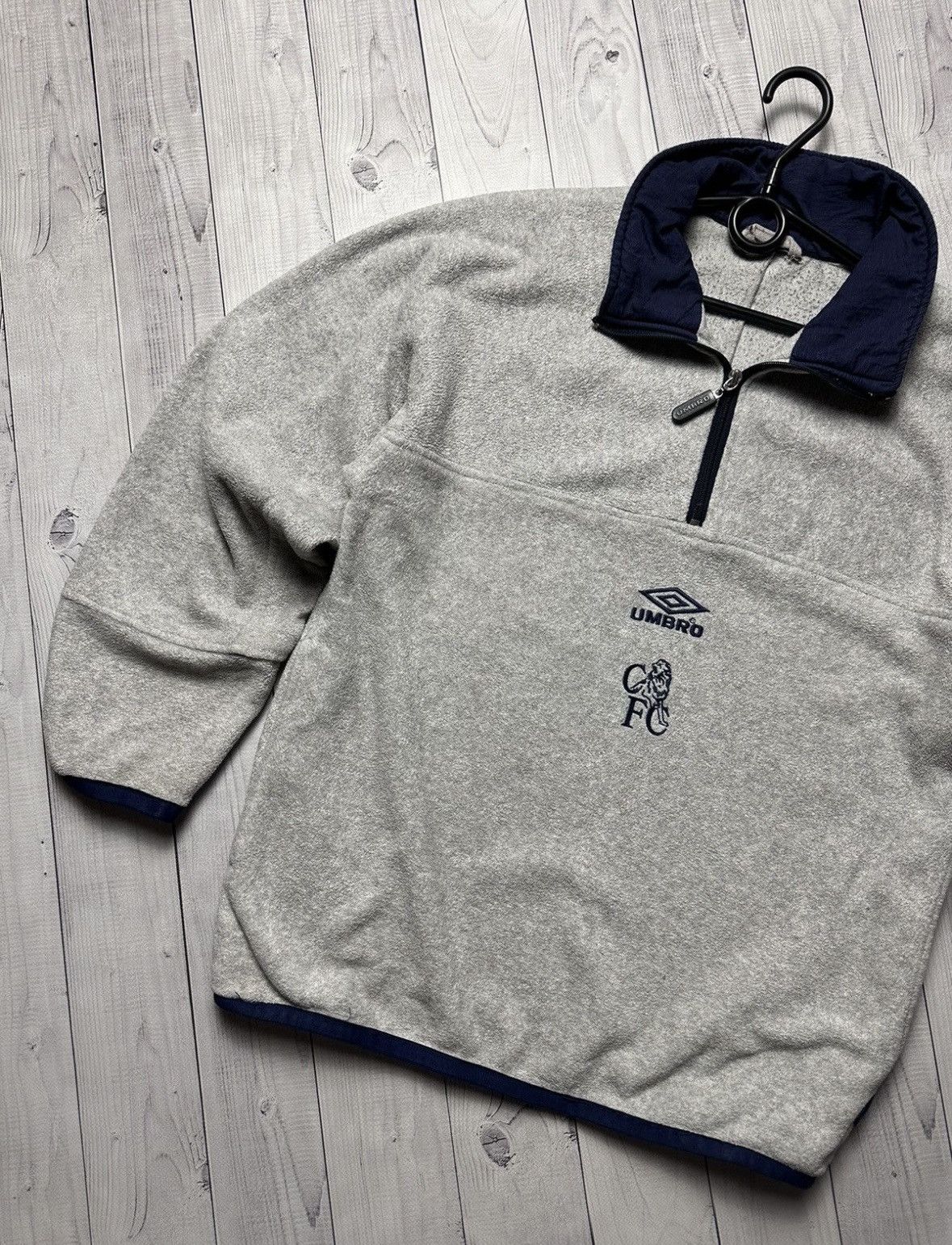 Chelsea Soccer × Umbro × Vintage Vintage Umbro Chelsea soccer fleece hoodie anorak logo S Size US S / EU 44-46 / 1 - 3 Thumbnail