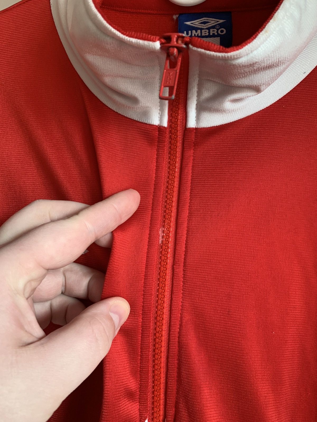 Umbro Umbro Vintage 90s Zip Football Jacket Soccer Retro Size L Size US L / EU 52-54 / 3 - 5 Thumbnail