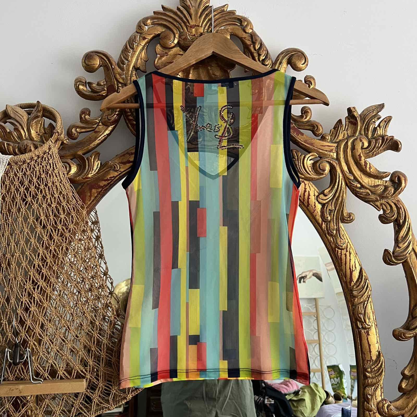 Other Yves Saint Laurent YSL bootleg 90s vtg crazy tank top Size M / US 6-8 / IT 42-44 - 2 Thumbnail