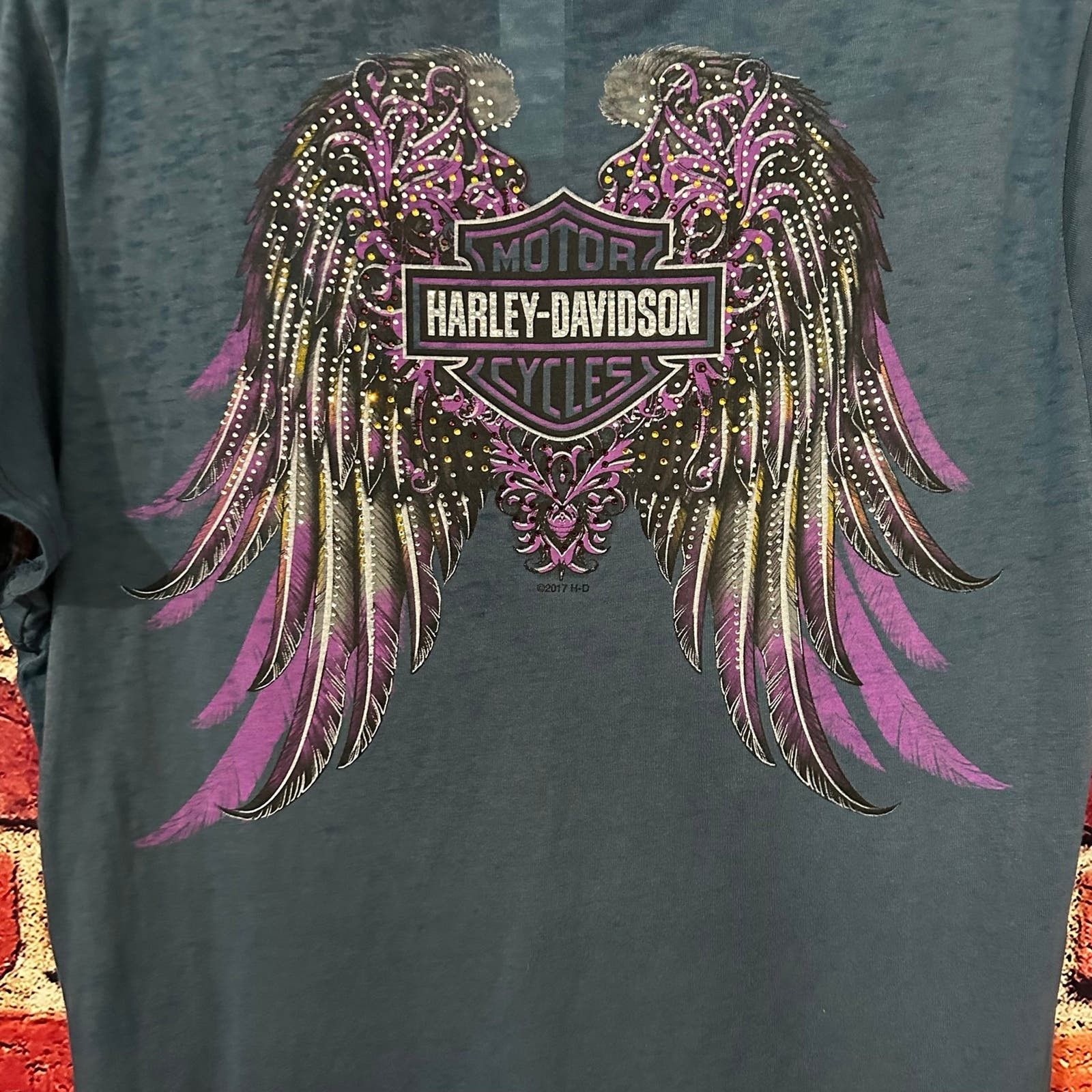 Harley Davidson Women’s Harley Davidson T-Shirt Size L / US 10 / IT 46 - 6 Thumbnail
