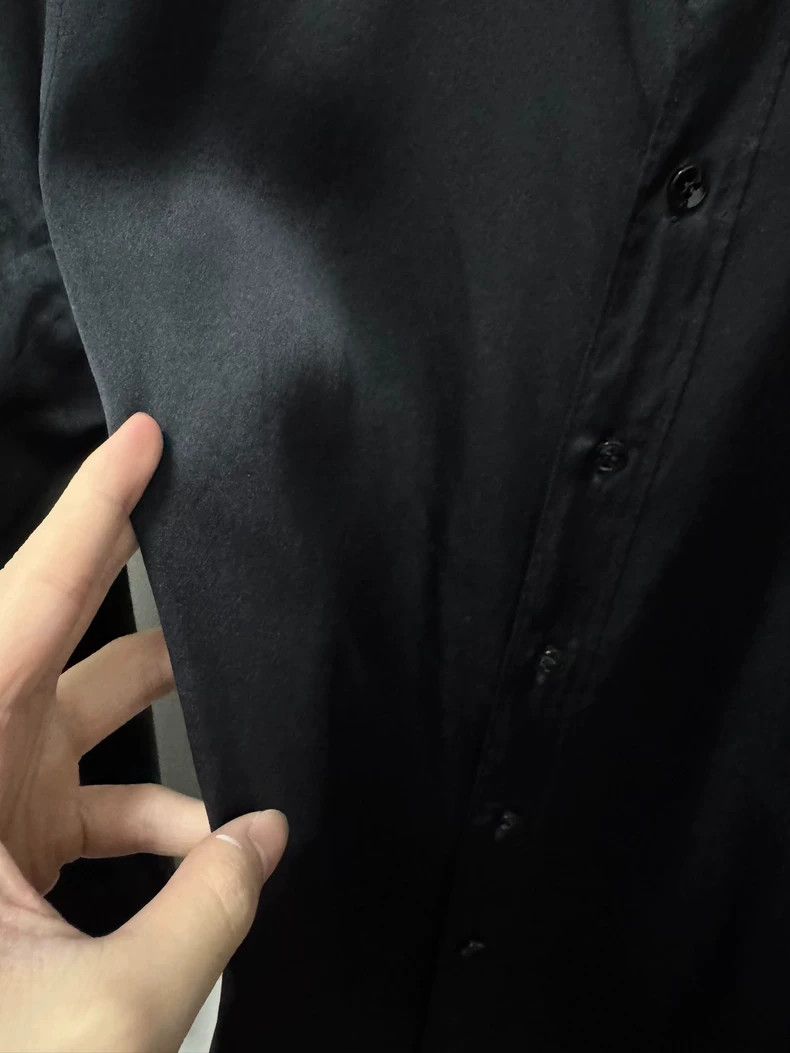 Saint Laurent Paris Saint Laurent Paris16fw Matte Mulberry Silk Darth Vader Sh Size S / US 4 / IT 40 - 3 Thumbnail