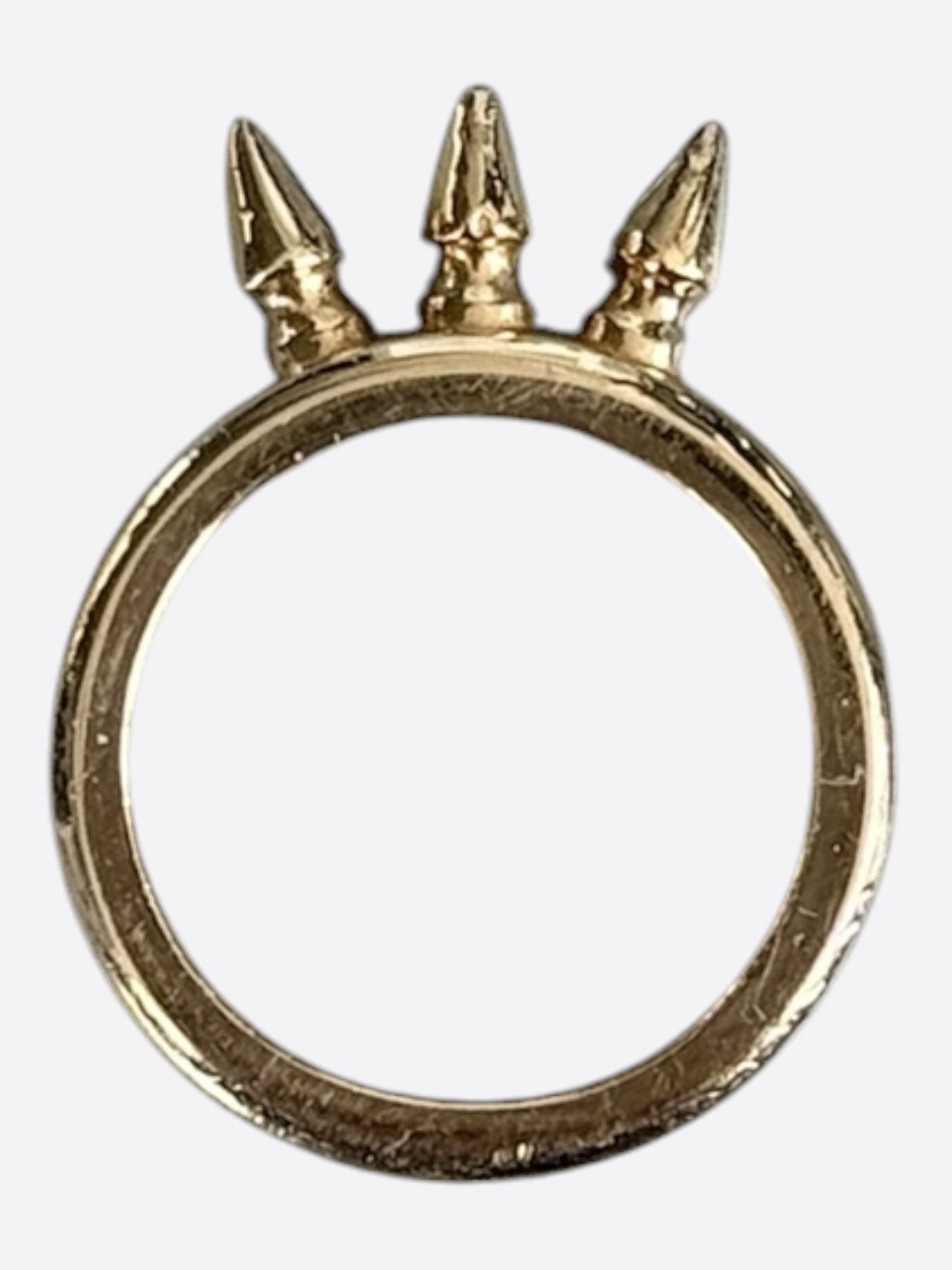 Chrome Hearts Chrome Hearts 22K Baby Bell 3 Spikes Ring Size ONE SIZE - 2 Thumbnail