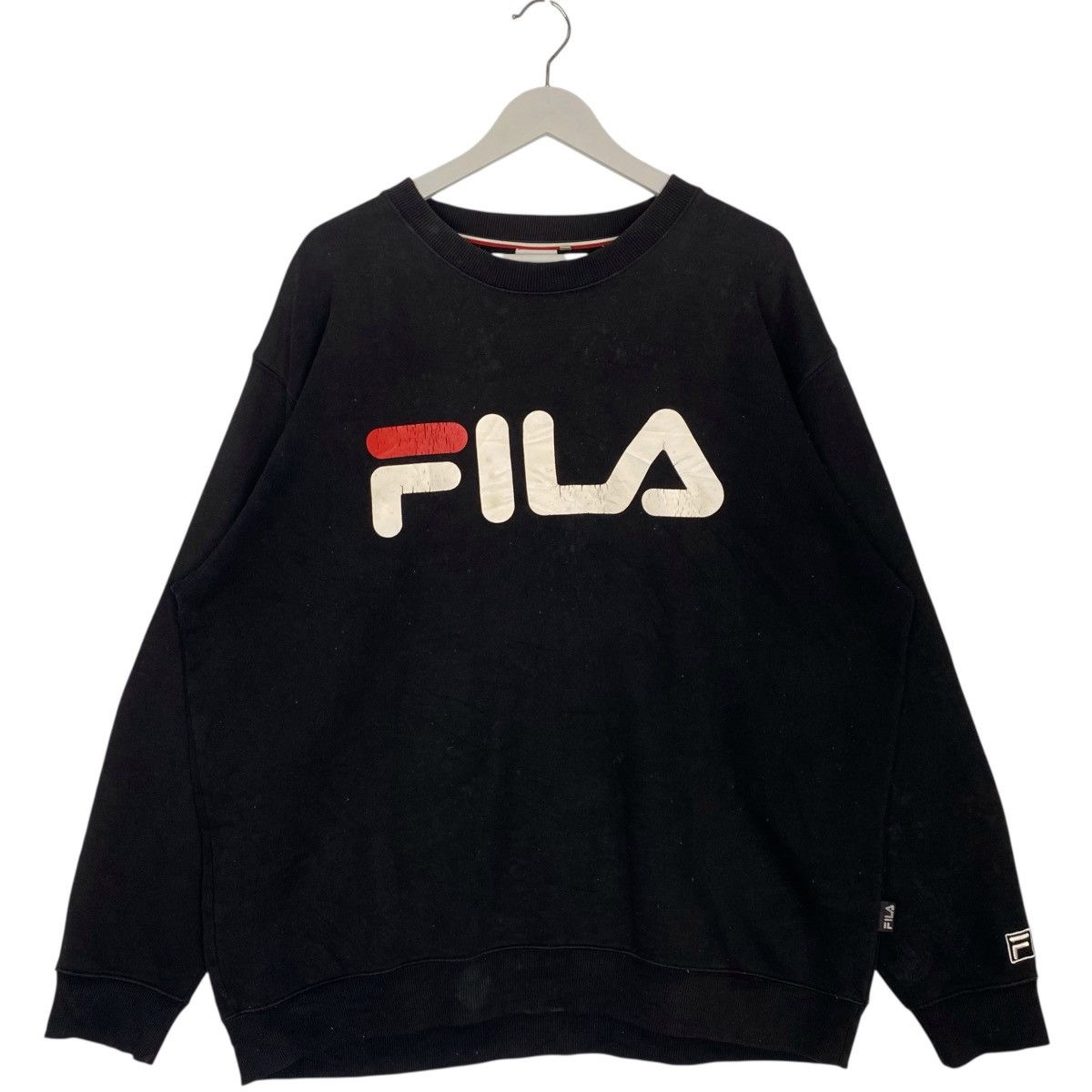 Vintage Vintage Fila Crewneck Sweathirt Black Pullover Jumper Size L Size US L / EU 52-54 / 3 - 1 Thumbnail