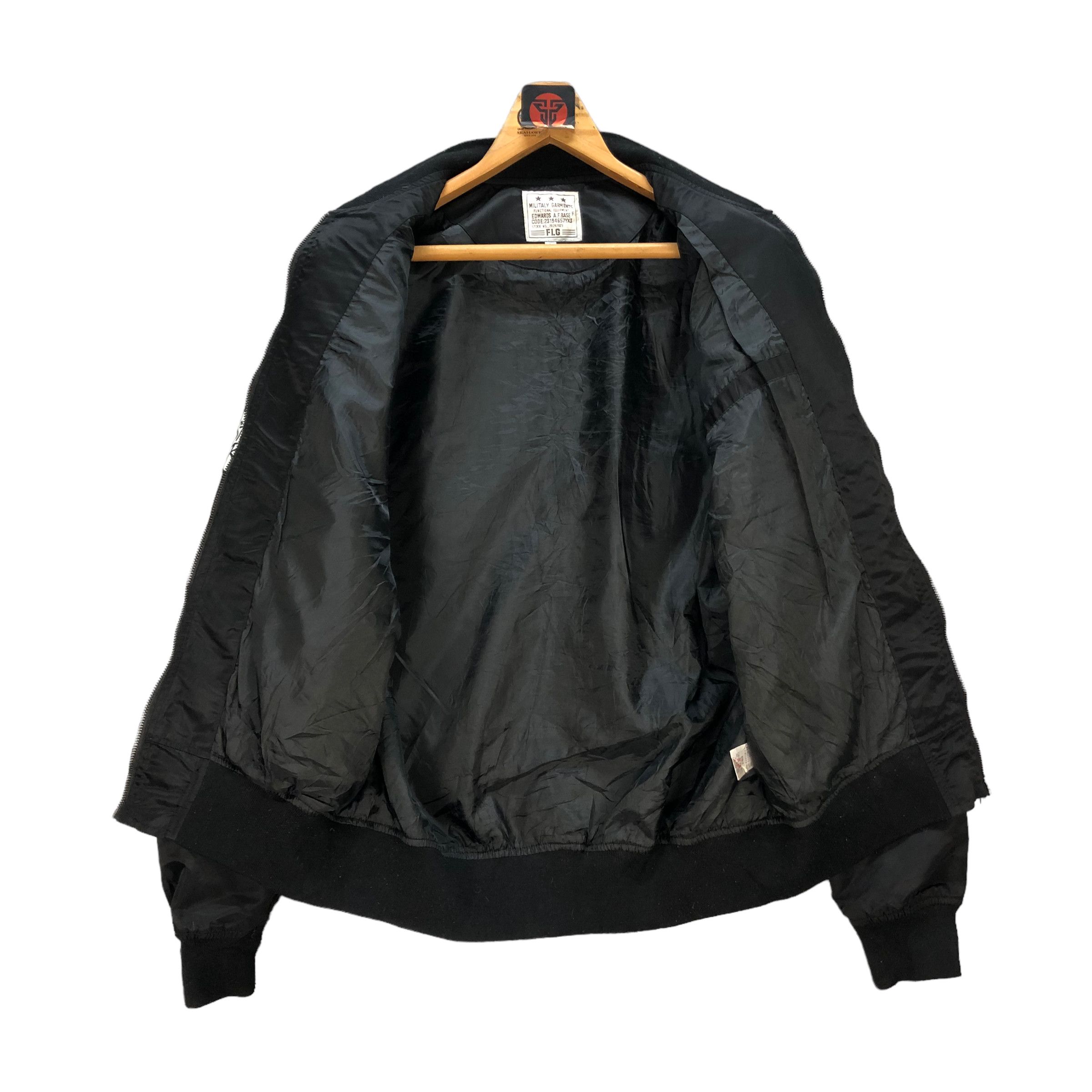 Japanese Brand MILITARY GARMENT PATCHES BOMBER JACKET #7338-130 Size US L / EU 52-54 / 3 - 10 Thumbnail