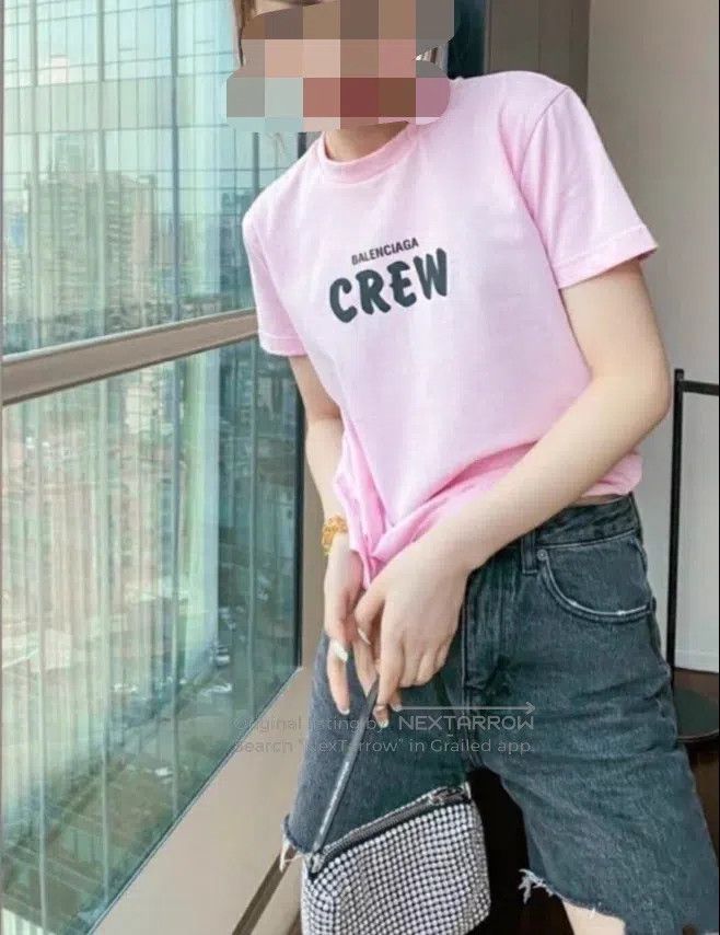 Balenciaga Balenciaga CREW Letter Print T-Shirt Size US S / EU 44-46 / 1 - 1 Thumbnail