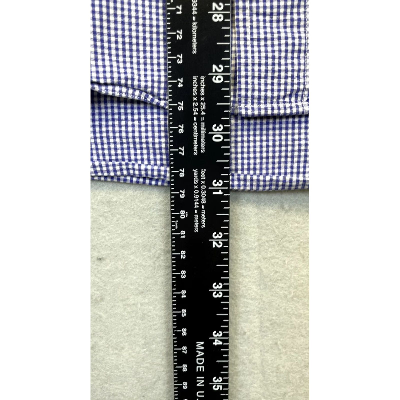 Tommy Hilfiger VINTAGE Tommy Hilfiger Shirt Mens Blue Gingham Cotton 90s Size US L / EU 52-54 / 3 - 6 Thumbnail