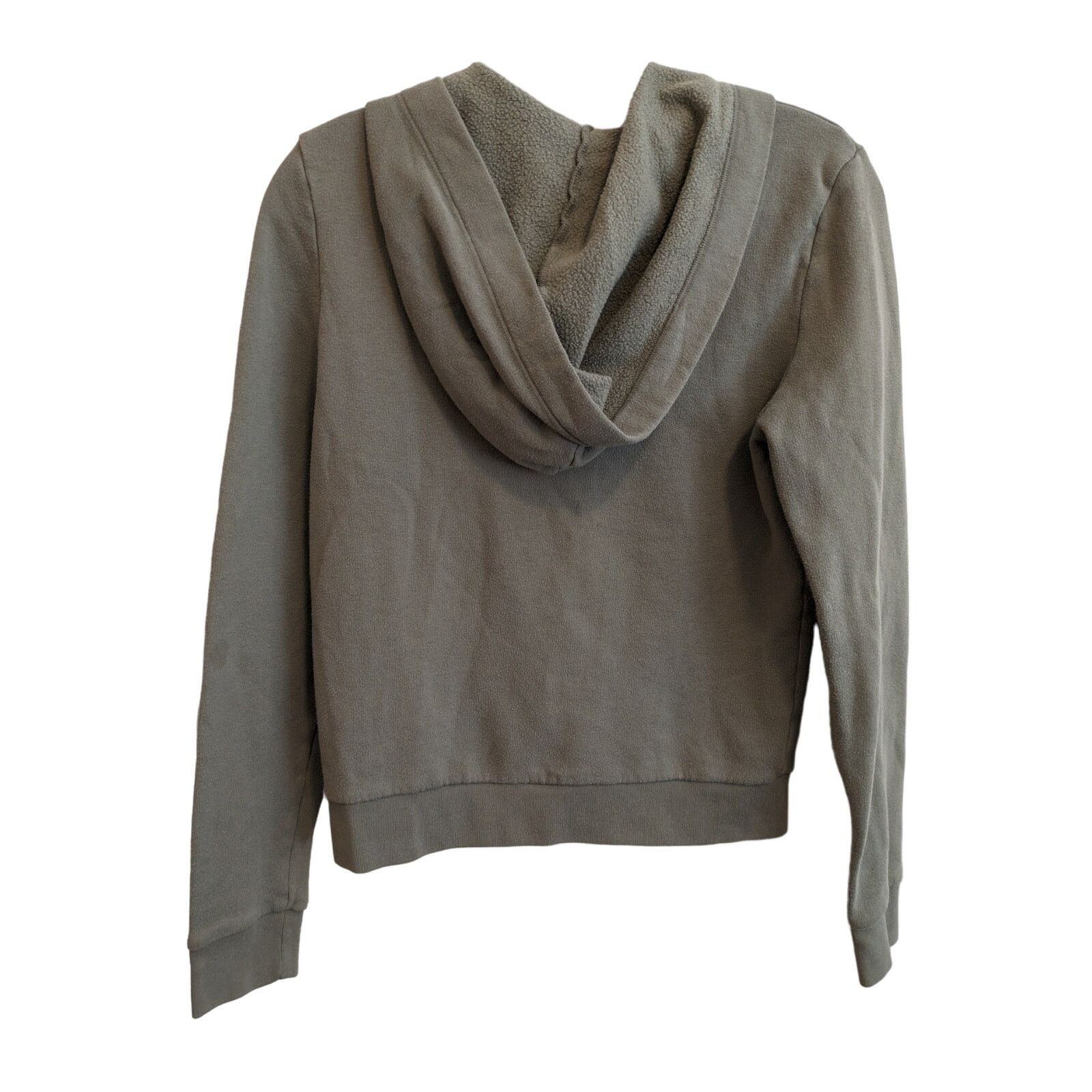 Pink × Victoria's Secret Victoria's Secret PINK Olive Green Zip Up Hoodie Sweatshirt Size XS / US 0-2 / IT 36-38 - 2 Thumbnail