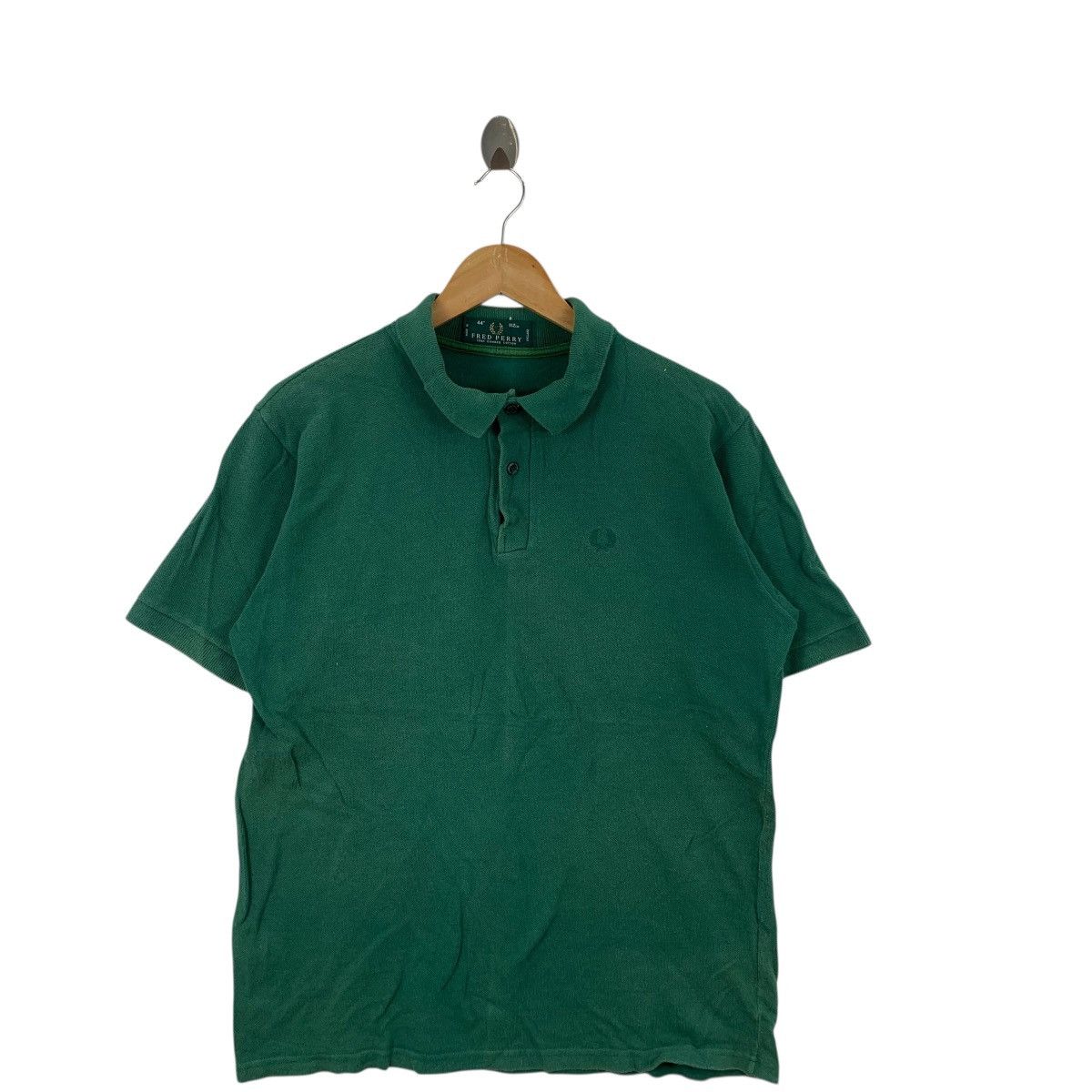 Fred Perry Vintage FRED PERRY Made In England Green Polo Tee Shirt Top Size US M / EU 48-50 / 2 - 4 Thumbnail