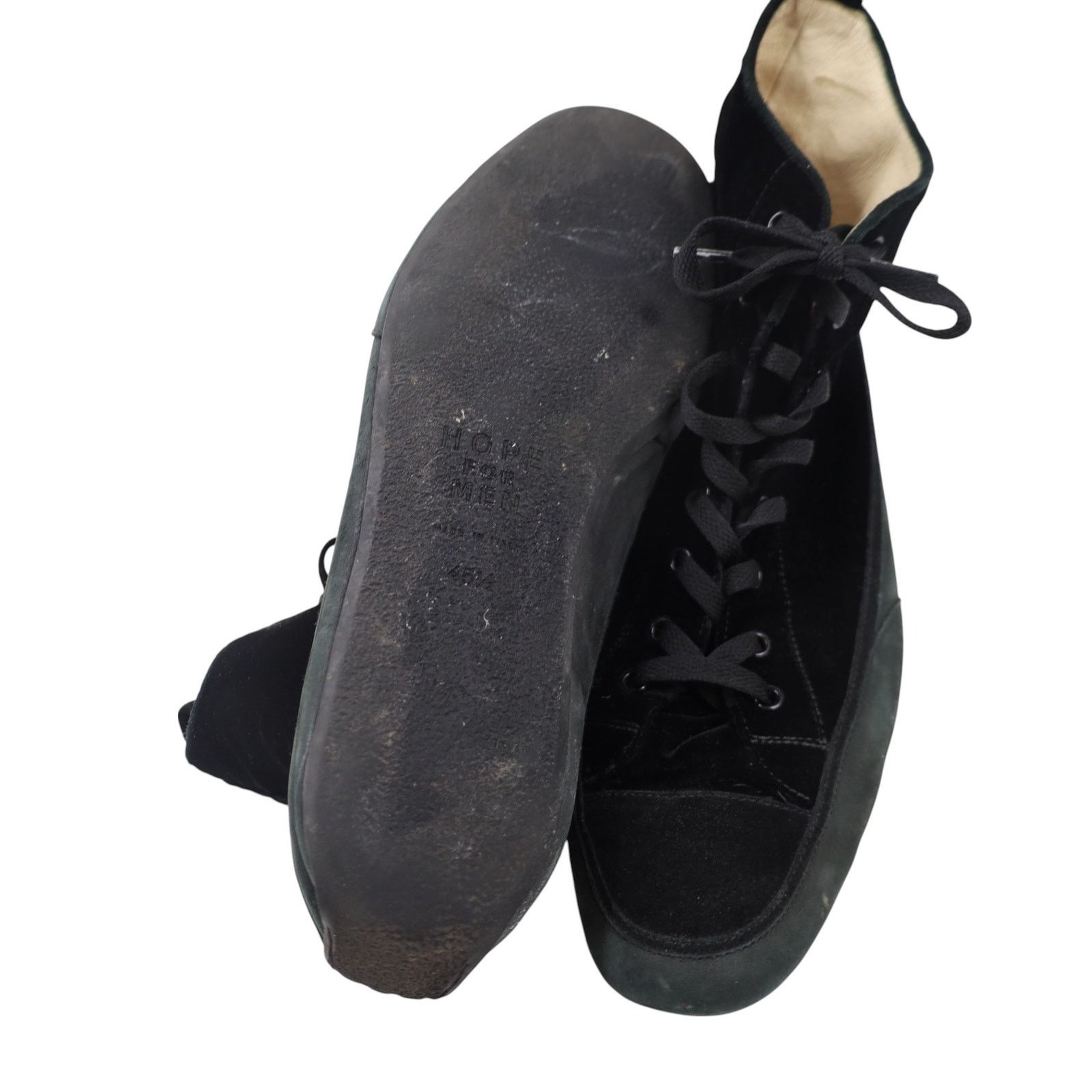 Hope × Vintage Hope For Men Italian Leather Crushed Velvet Sneakers Size US 12 / EU 45 - 6 Thumbnail