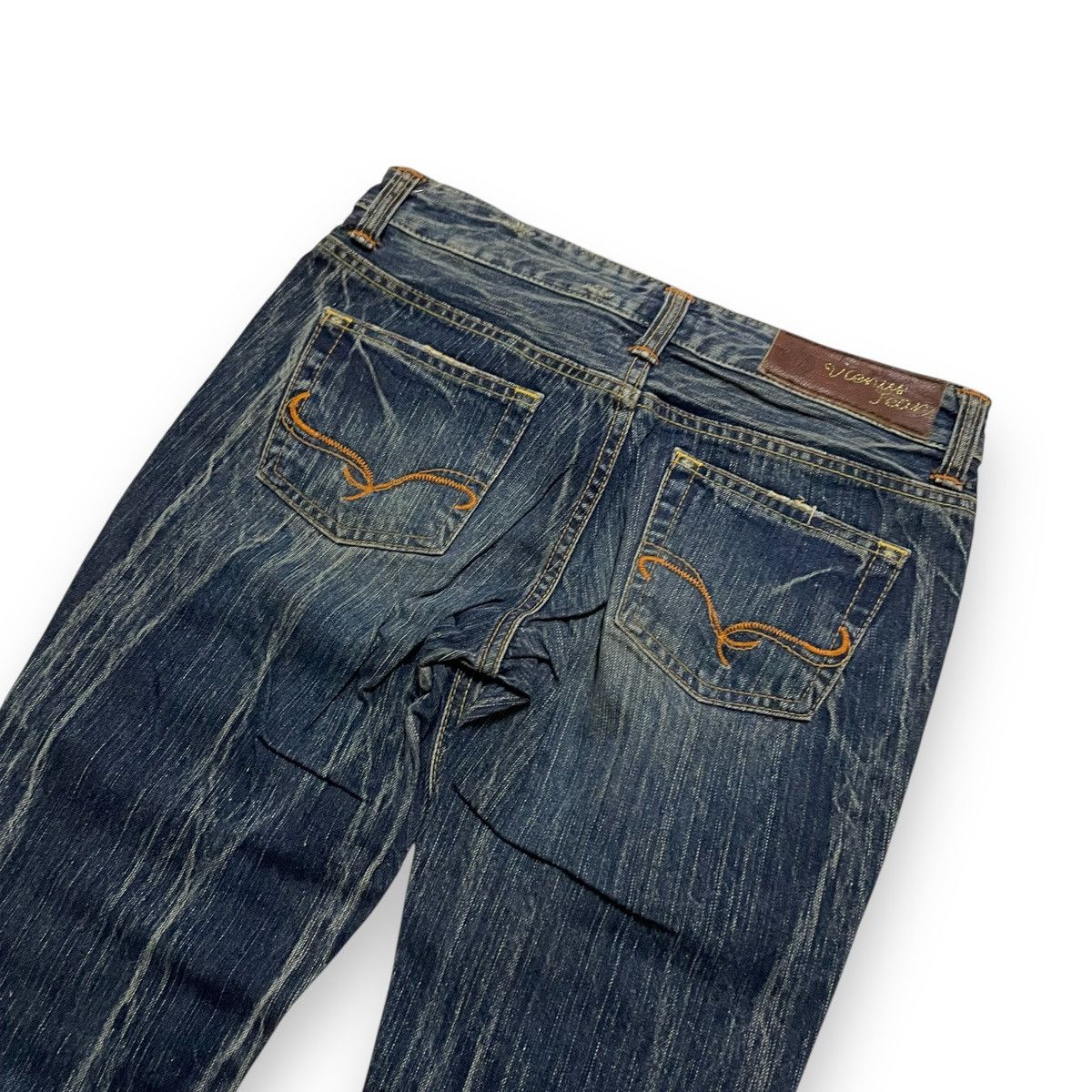 Le Grande Bleu (L.G.B.) ORIGINAL VINTAGE VEAGUS EDWIN FLARED JAPAN DENIM (28×39) Size US 28 / EU 44 - 9 Thumbnail