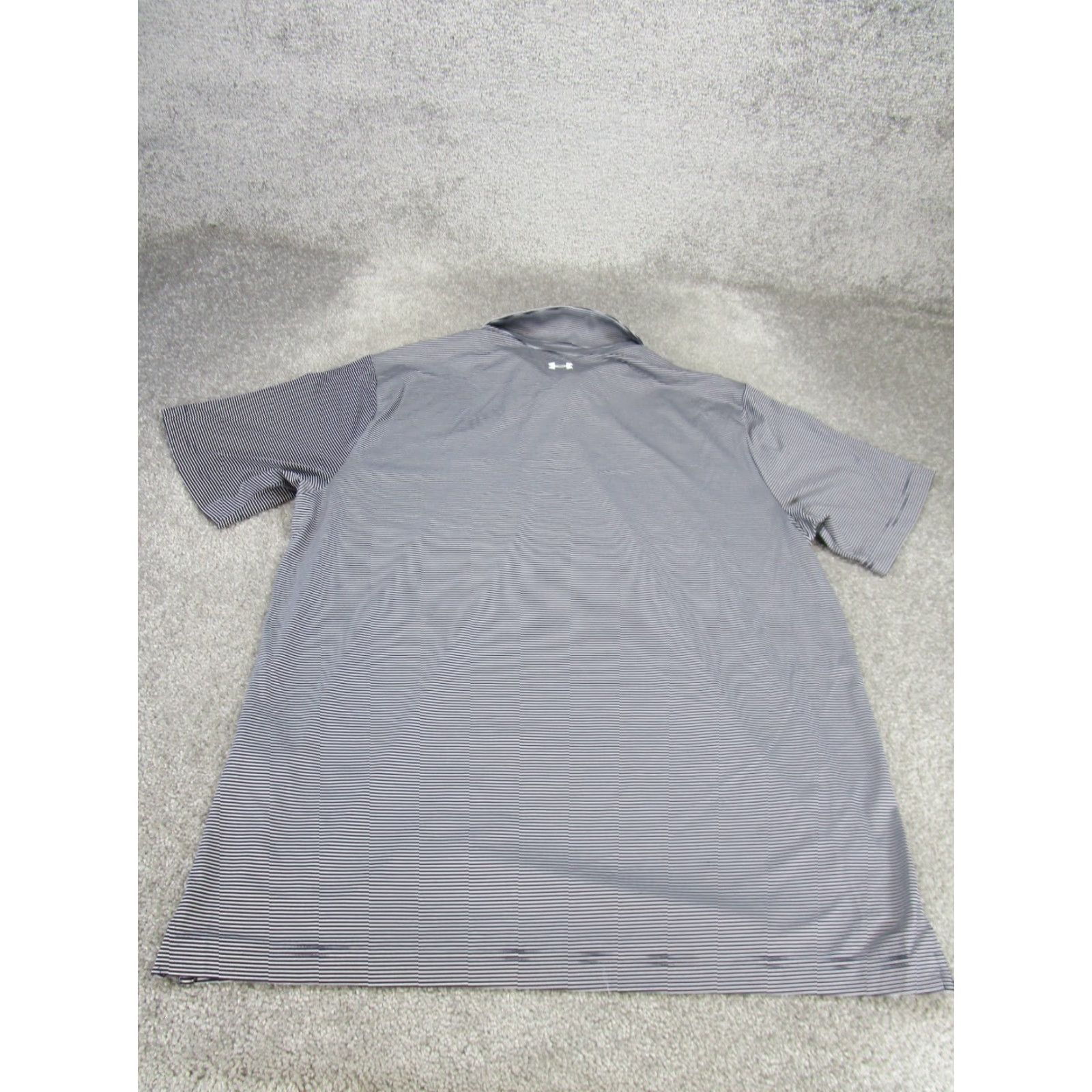 Under Armour Under Armour Polo Shirt Mens XL Navy Striped Stretch Golf Shirt Size US XL / EU 56 / 4 - 4 Thumbnail