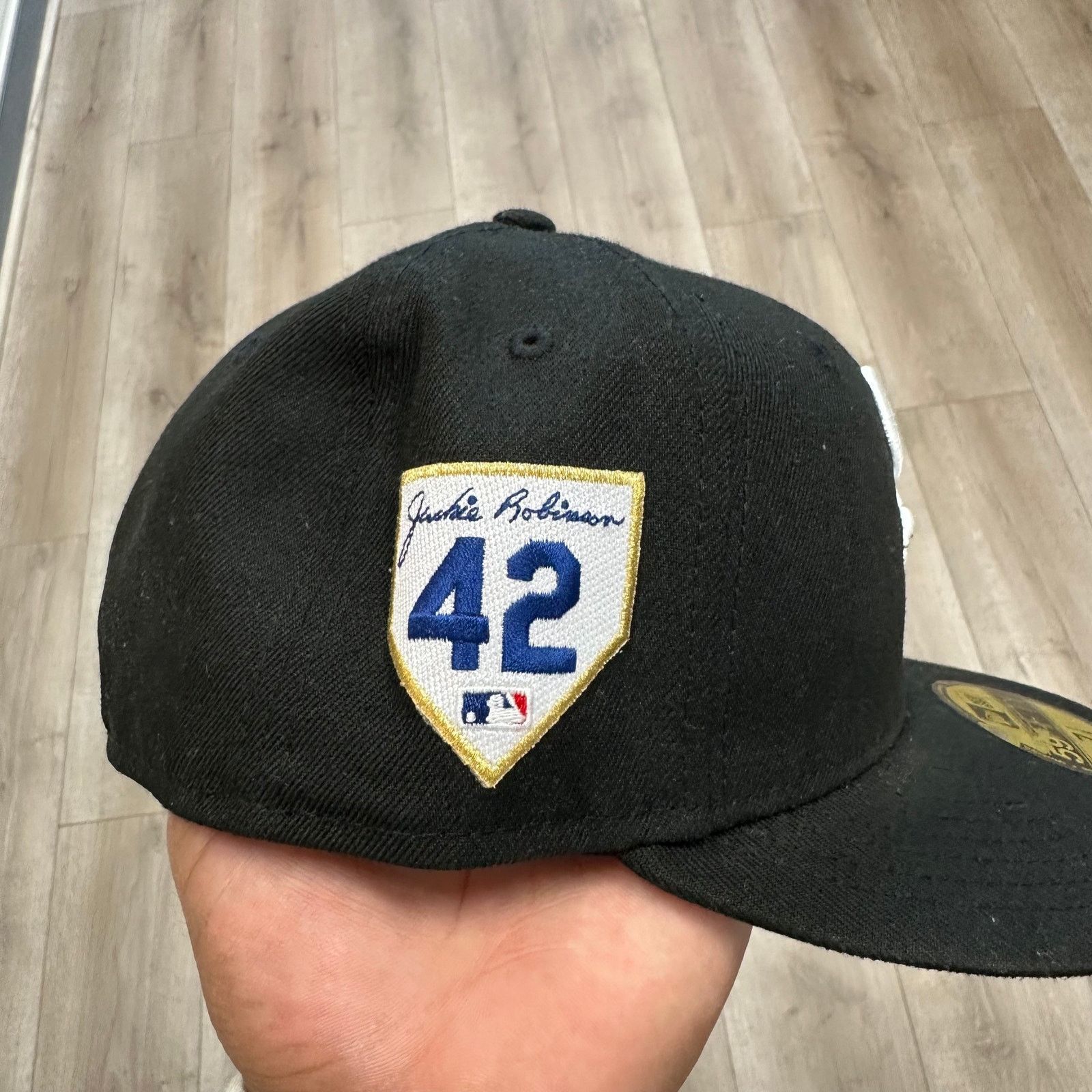 New Era New Era Jackie Robinson Day White Sox Black fitted Hat 7 1/8 Size ONE SIZE - 5 Thumbnail