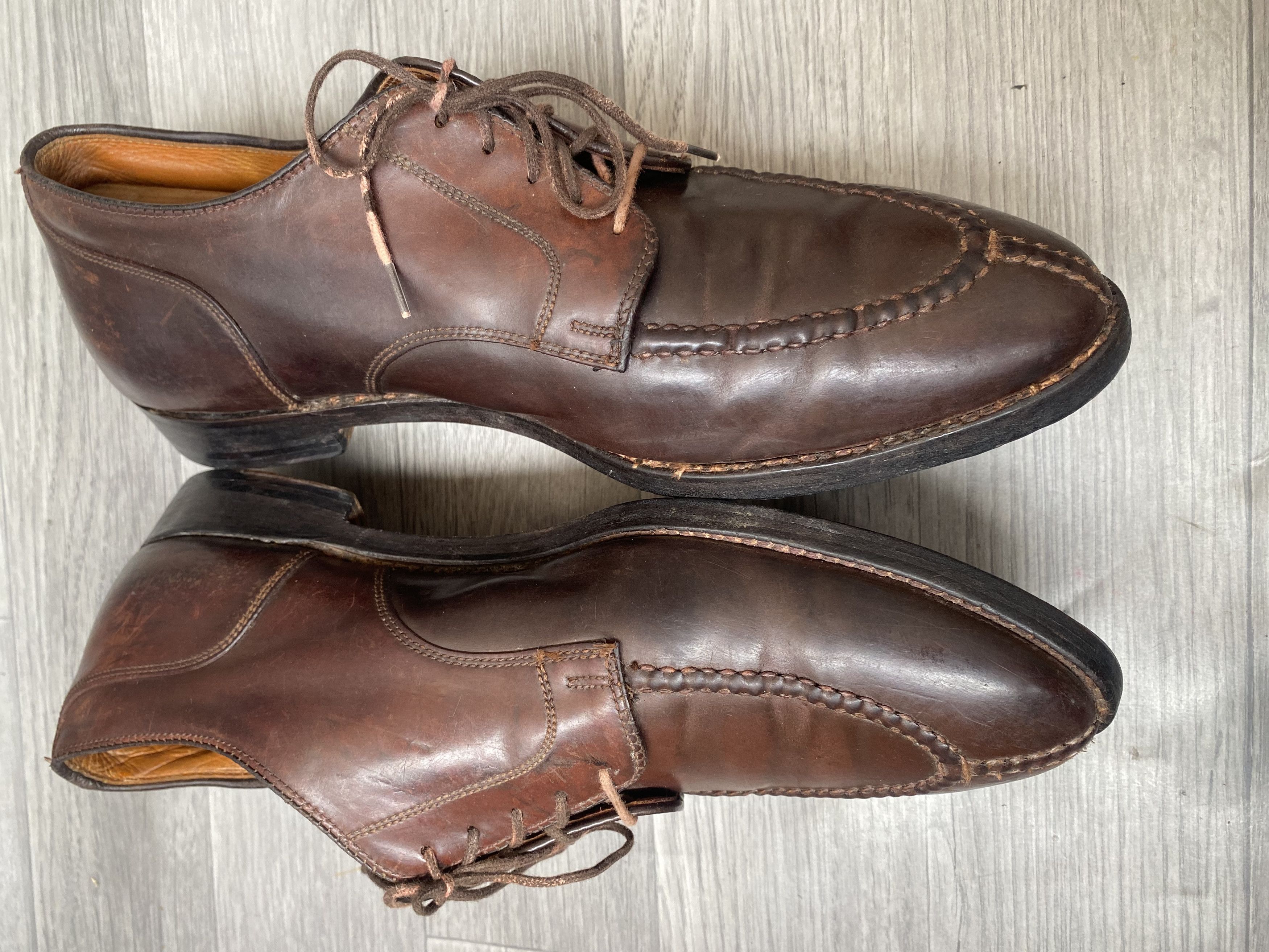 Alden Alden split toe blucher shell cordovan sz12B/D Size US 12 / EU 45 - 9 Thumbnail