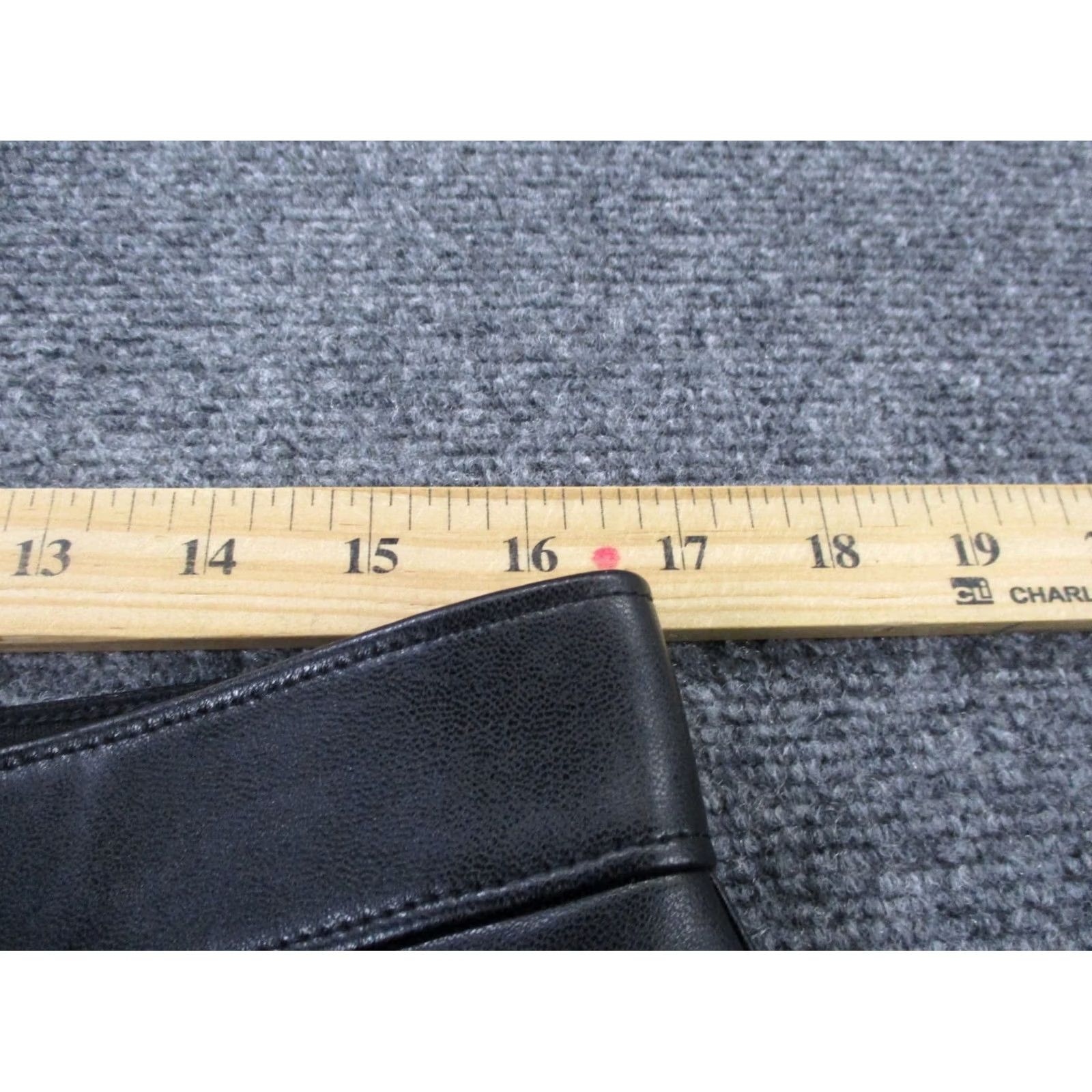 Abercrombie & Fitch Abercrombie Fitch Pants Womens 14 32/ Faux Leather Straight Ultra High Rise NEW Size 36" / US 14 / IT 50 - 6 Thumbnail