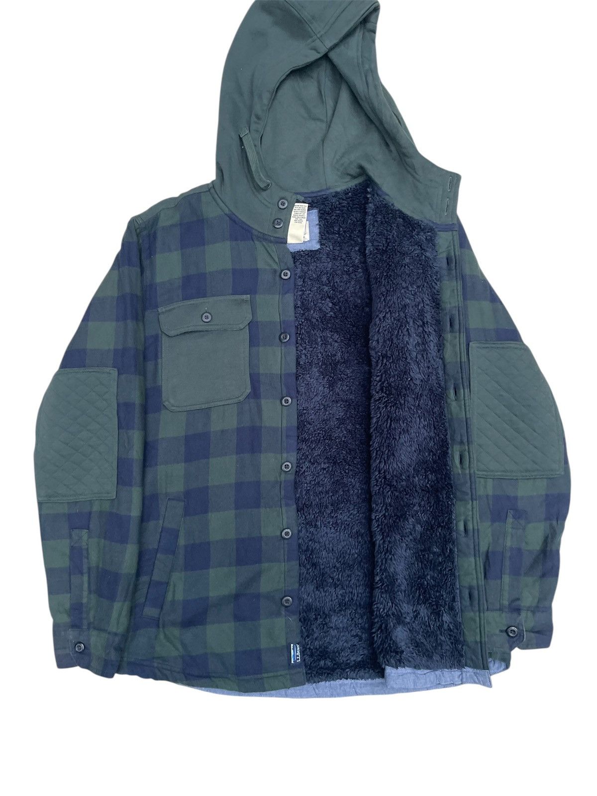 L.L. Bean × Vintage Vintage L.L. Bean Hooded Plaid Fleece-Lined Jacket Size US M / EU 48-50 / 2 - 4 Thumbnail