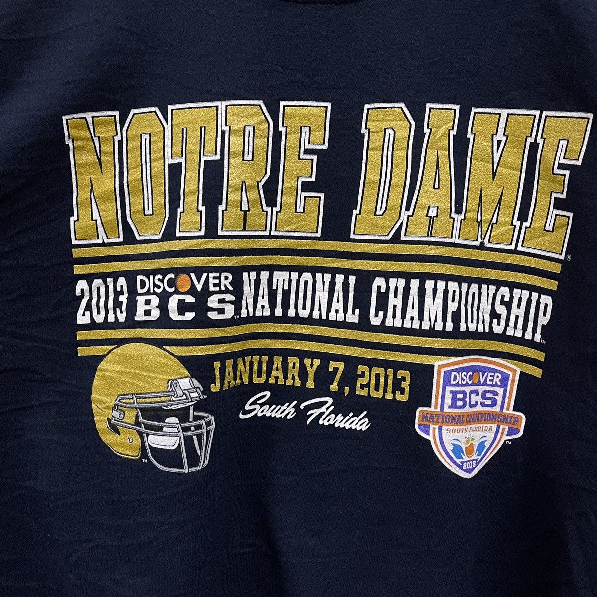 NFL Vintage Notre Dame NFL Sweatshirt Pullover Size US L / EU 52-54 / 3 - 2 Thumbnail
