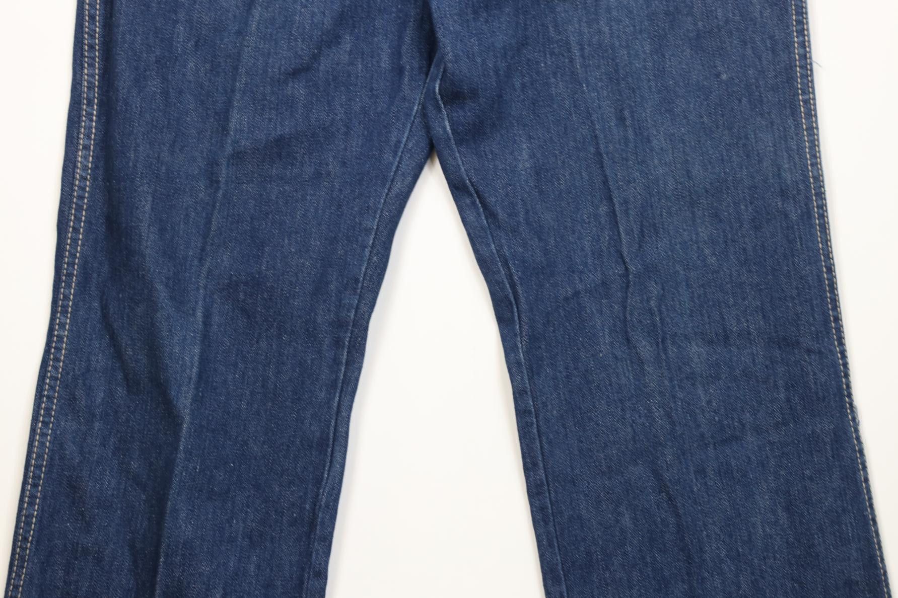 Oscar De La Renta Vintage 80s 90s Oscar de la Renta Wide Leg Denim Jeans Size 38" / US 16 / IT 52 - 3 Thumbnail