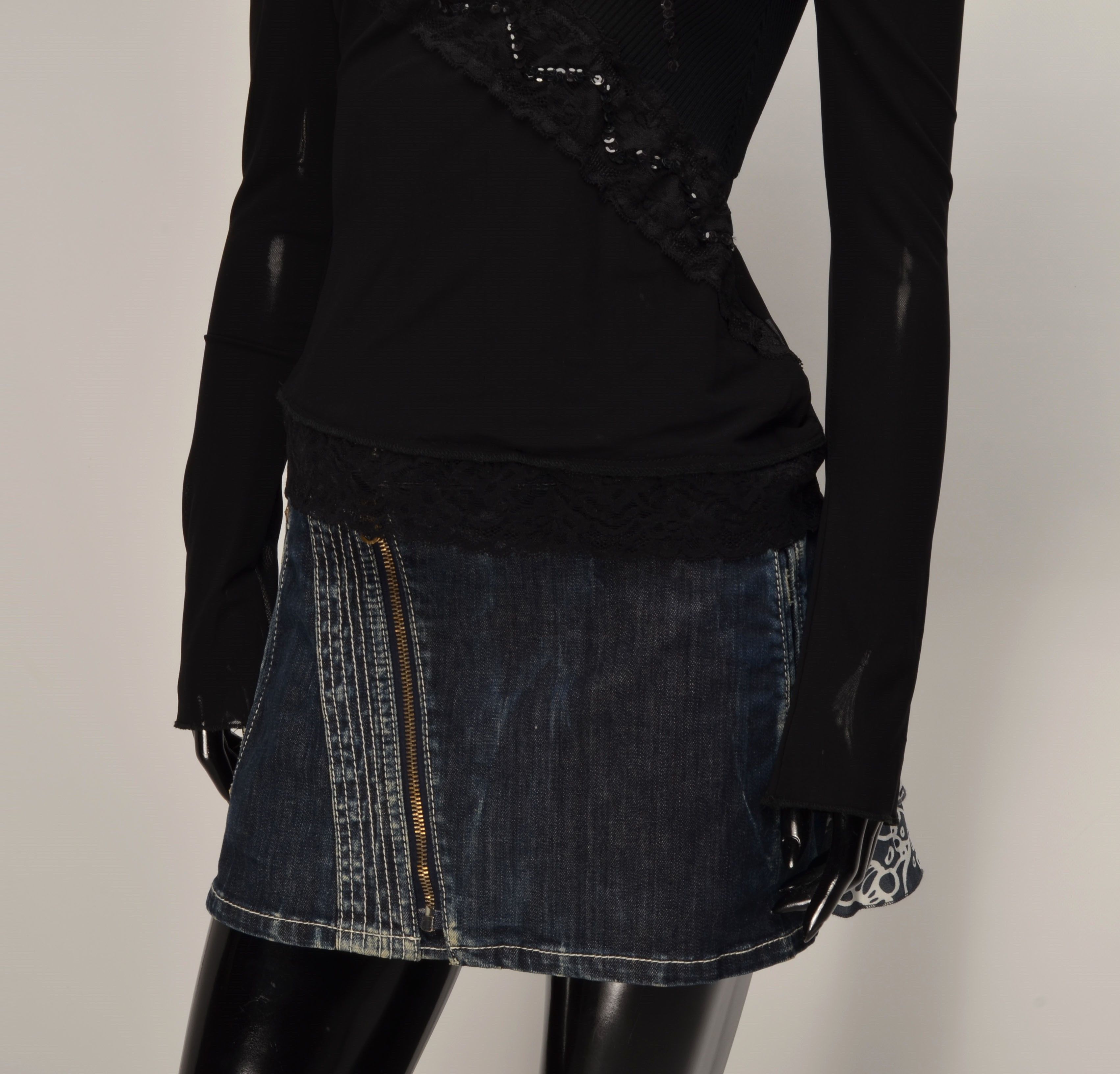 Vintage Vintage Joyx Y2K Mesh Beaded Whimsigoth Blouse Size S / US 4 / IT 40 - 3 Thumbnail