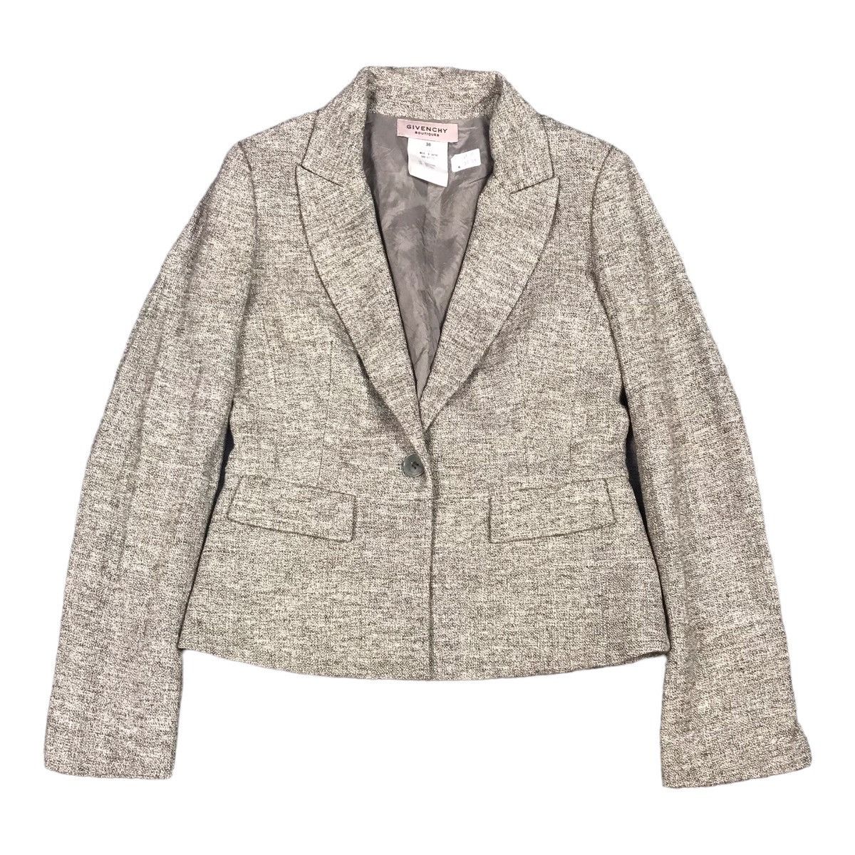 Givenchy GIVENCHY BOUTIQUE GRAY WOMAN BLAZER COAT JACKET Size XS / US 0-2 / IT 36-38 - 1 Thumbnail