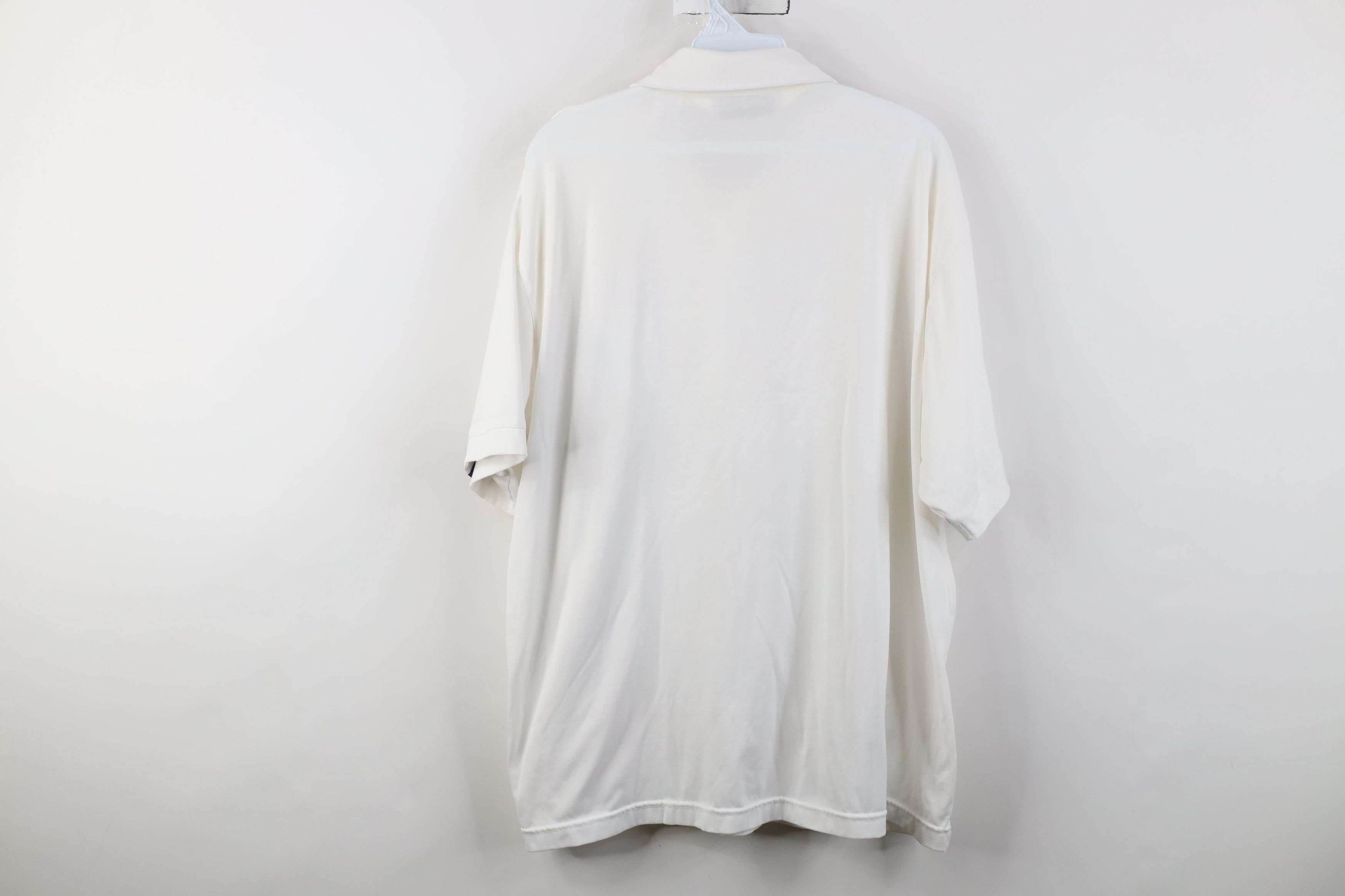 Vintage Vintage 90s Streetwear Knit Collared Golf Polo Shirt White Size US XL / EU 56 / 4 - 13 Thumbnail