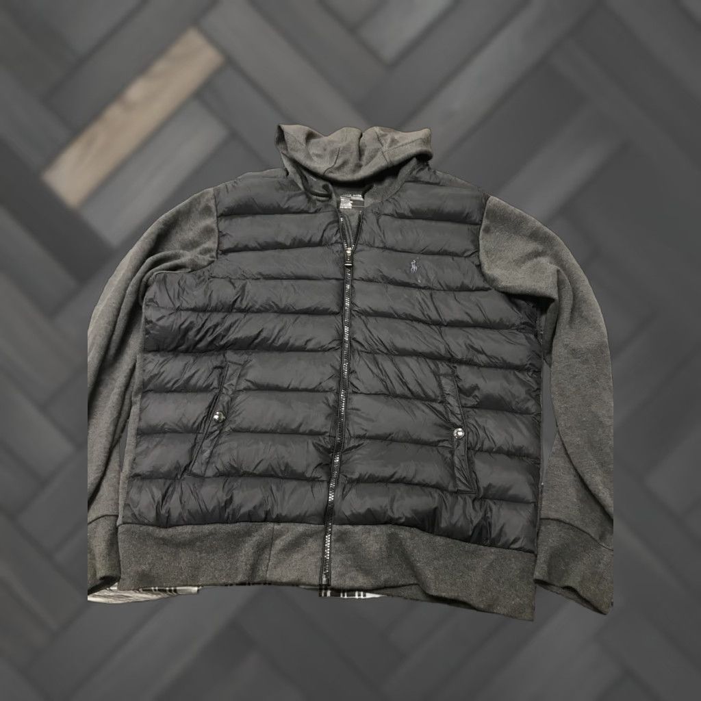 Polo Ralph Lauren VINTAGE Polo Ralph Lauren Performance Hooded Jacket Full Zip Adult L Nylon Puffer Black Size US L / EU 52-54 / 3 - 1 Thumbnail