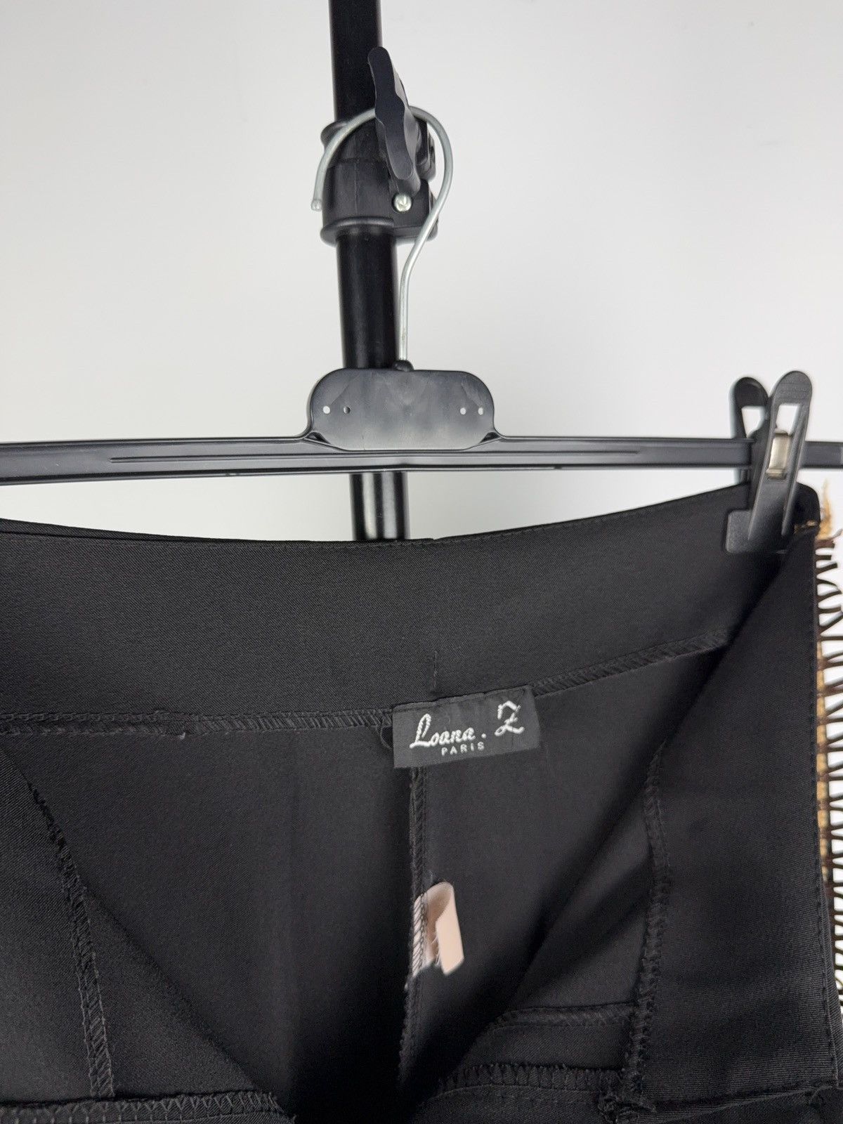 Japanese Brand Retro 00s Avant Garde Western Loana Paris Black Flare Pants Size 27" / US 4 / IT 40 - 13 Thumbnail