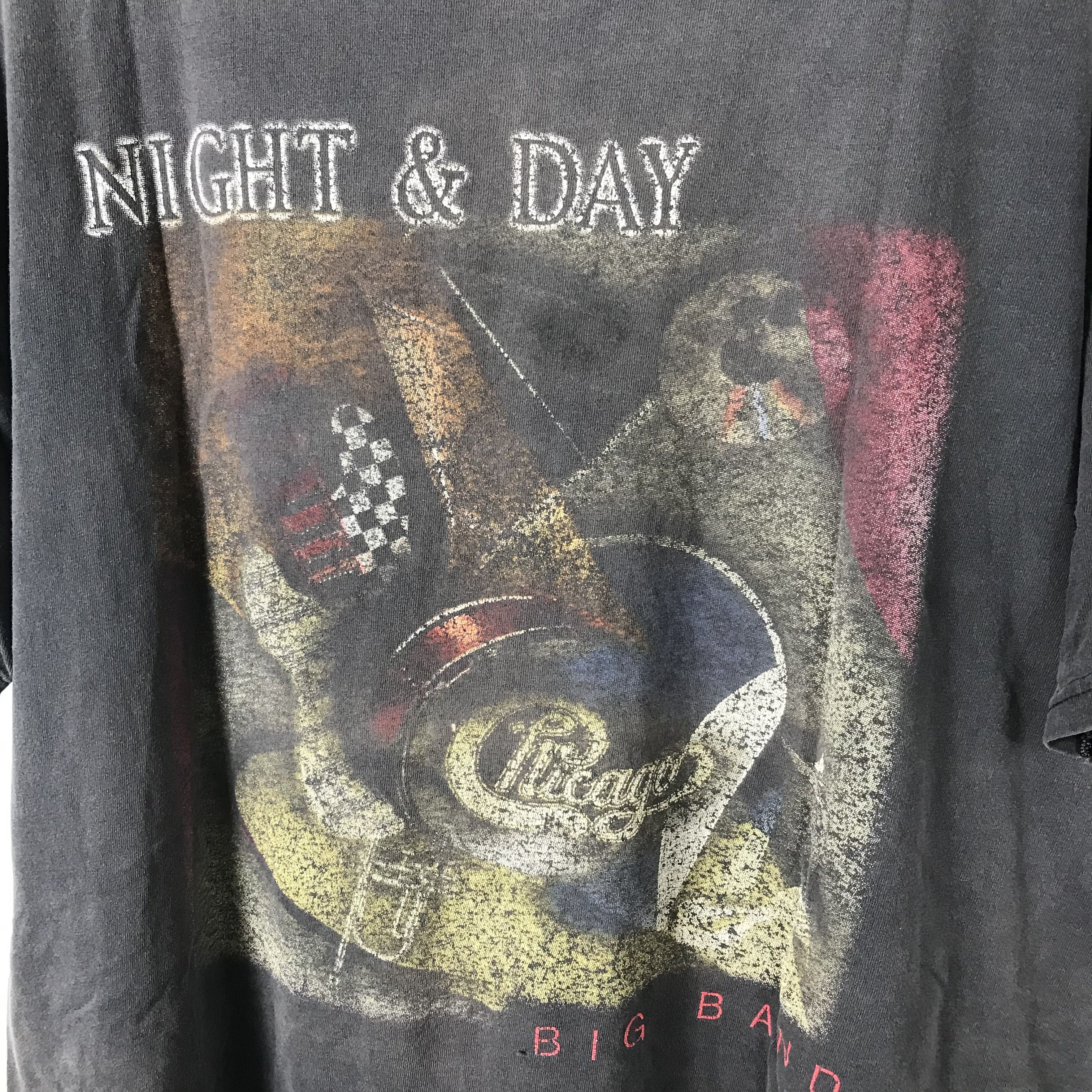 Jazz Cartier original sunfaded 90s jazz Band Chicago day&night World Tour Size US L / EU 52-54 / 3 - 4 Thumbnail