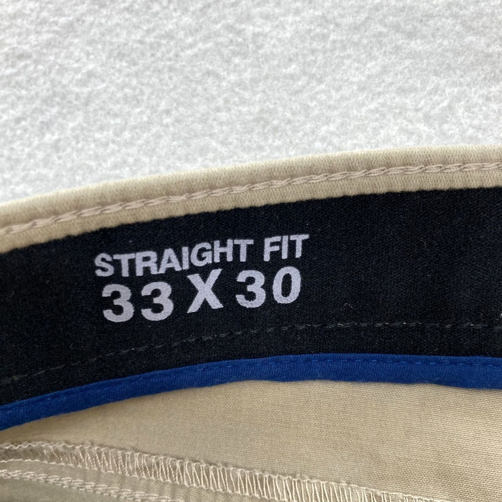 Apt. 9 Apt. 9 Premier Flex Chino Pants Mens 33x30 Straight Beige 5-Pocket Preppy Size US 33 - 6 Thumbnail