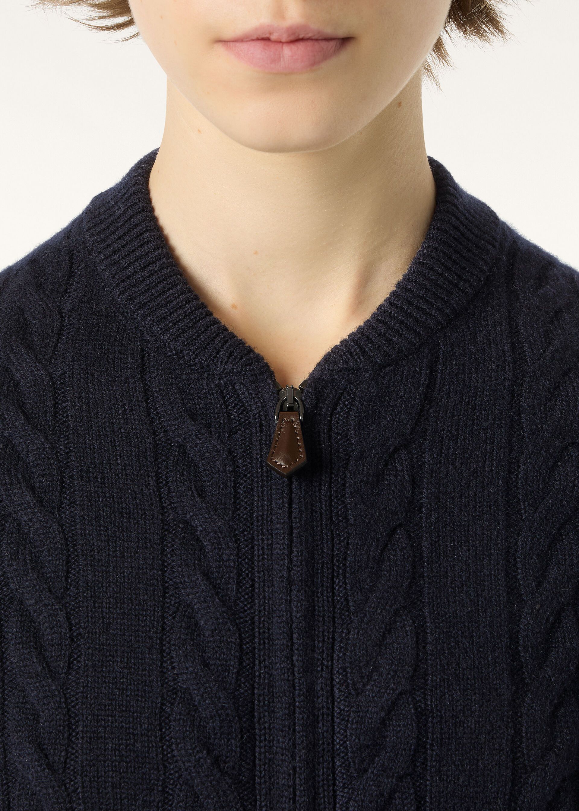 Loro Piana os11x0326 FAQ9055 Cedar Cardigan in Blue Navy Size S / US 4 / IT 40 - 3 Thumbnail