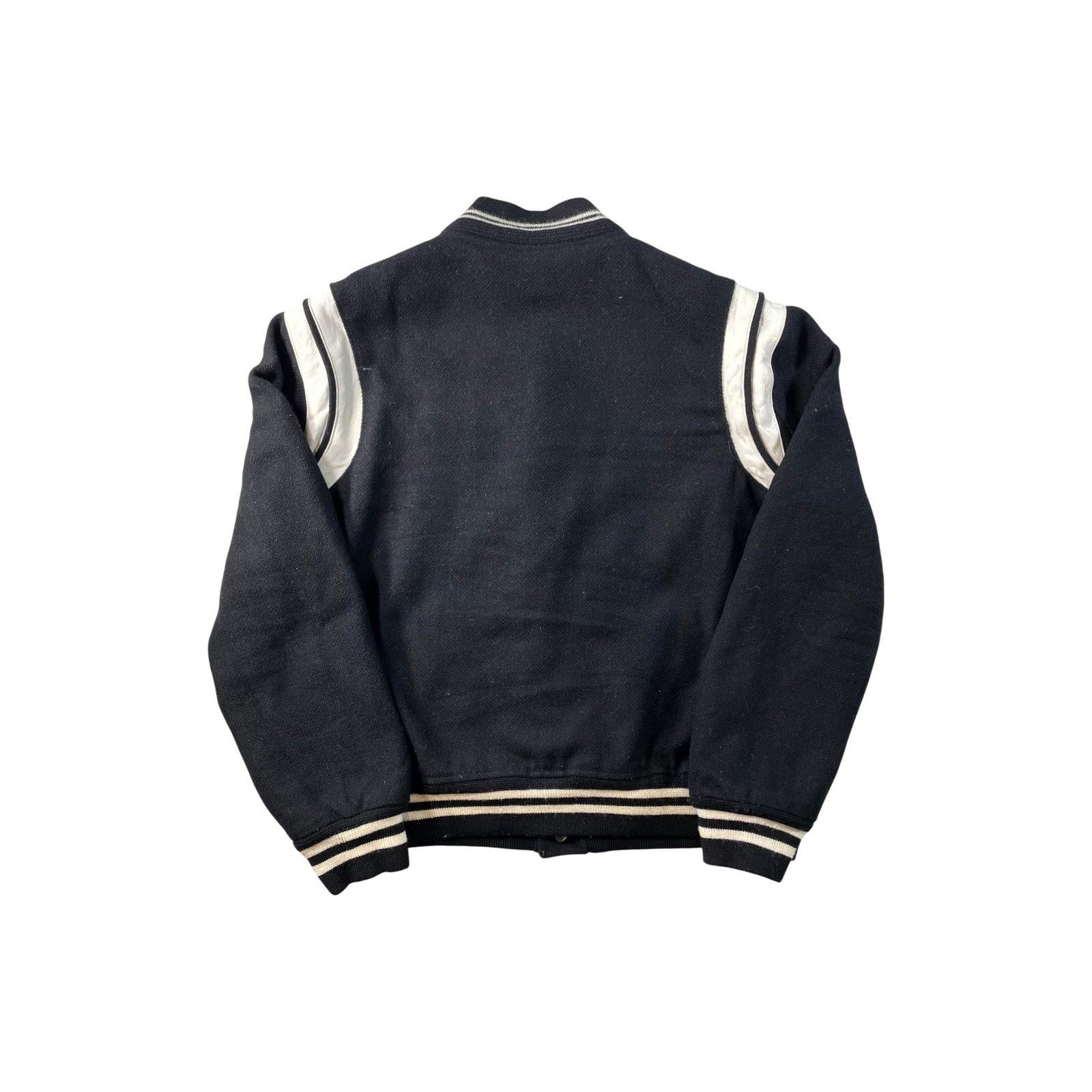Saint Laurent Paris Saint Laurent Teddy Black Varsity Jacket Size US XXL / EU 58 / 5 - 2 Thumbnail