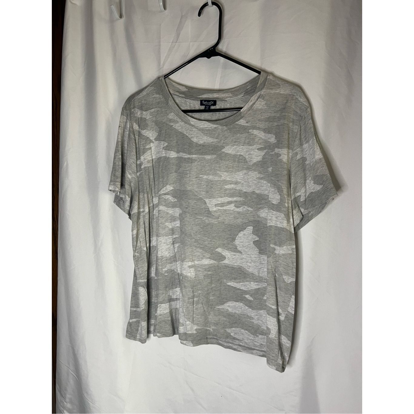 Splendid Splendid Grey Camo T-Shirt Woman’s Size XX-Large Size XXL / US 16-18 / IT 52-54 - 1 Thumbnail