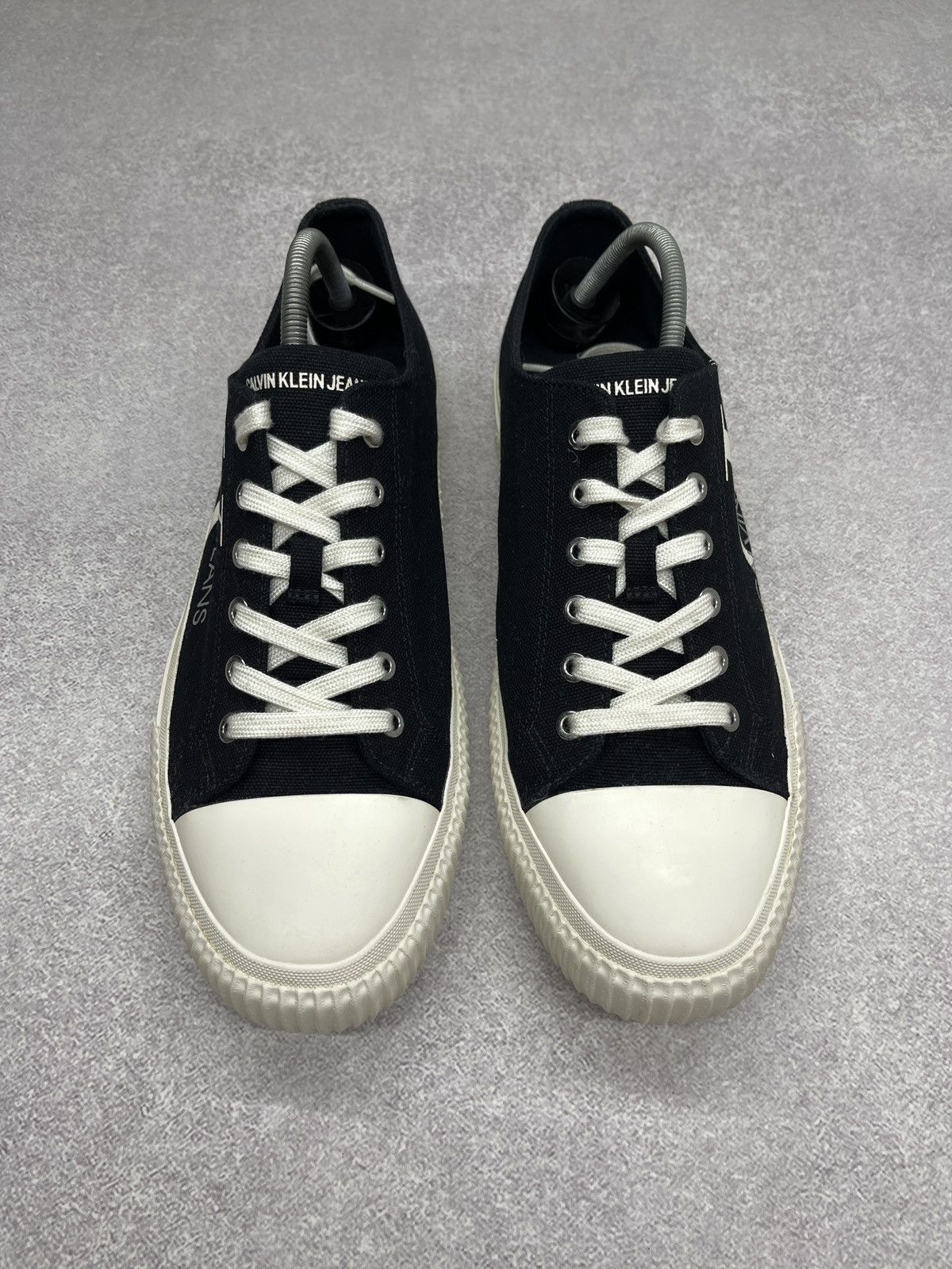 Calvin Klein Mens Calvin Klein Jeans Idol Low Sneakers Black/White Size US 11.5 / EU 44-45 - 5 Thumbnail