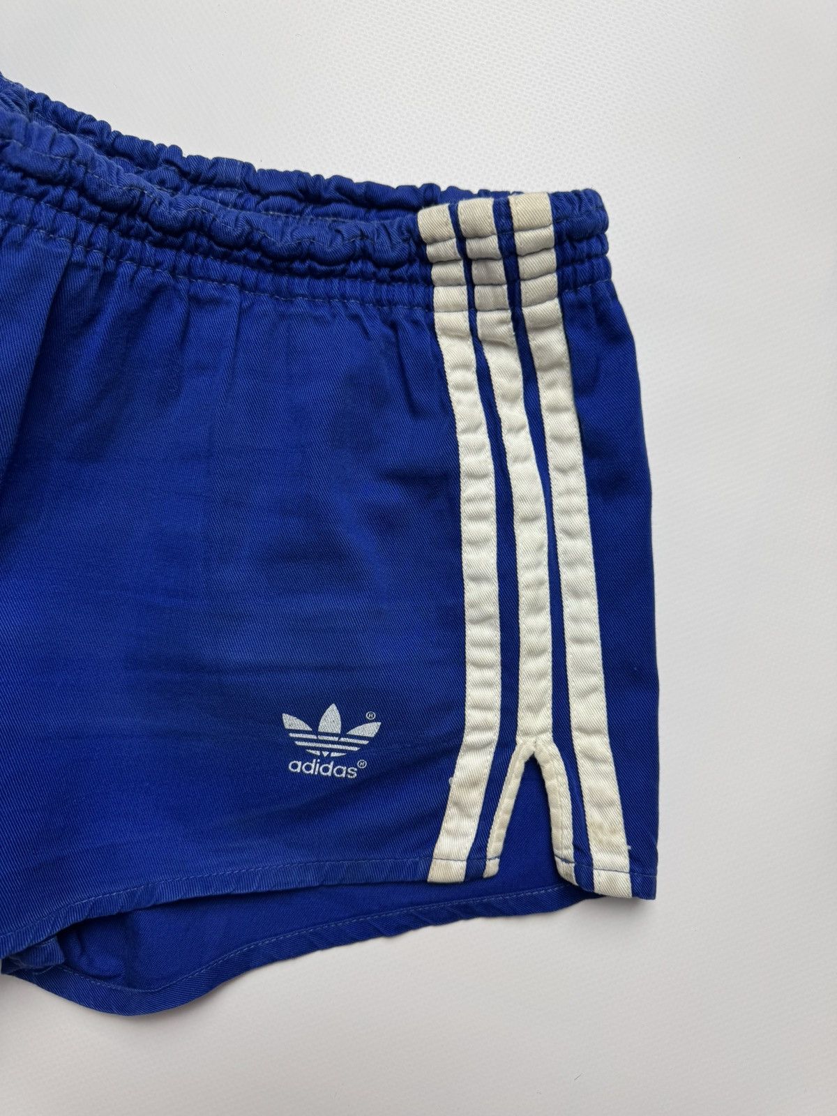 Adidas Vintage 80s Adidas Yugoslavia Cotton Sprinter Shorts — Blue Size US 33 - 3 Thumbnail