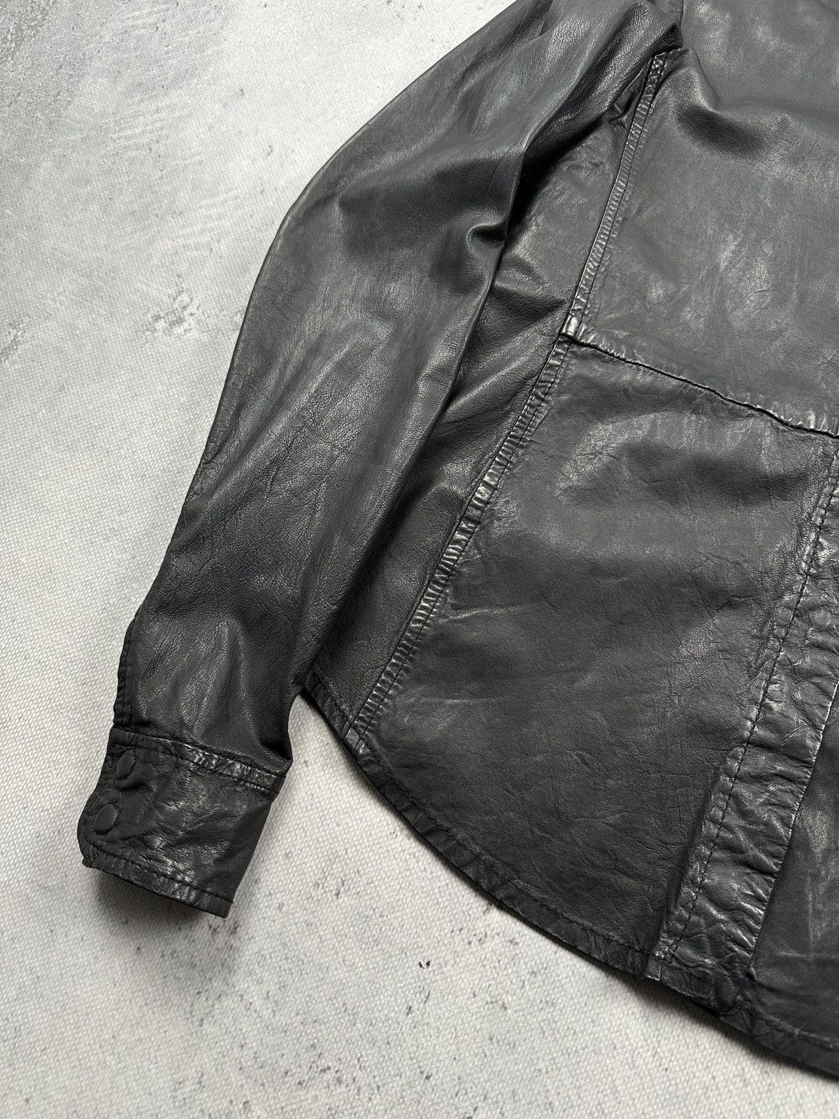 If Six Was Nine Vintage Stella Nova Black Lamb Leather Minimal Jacket Size S / US 4 / IT 40 - 8 Thumbnail