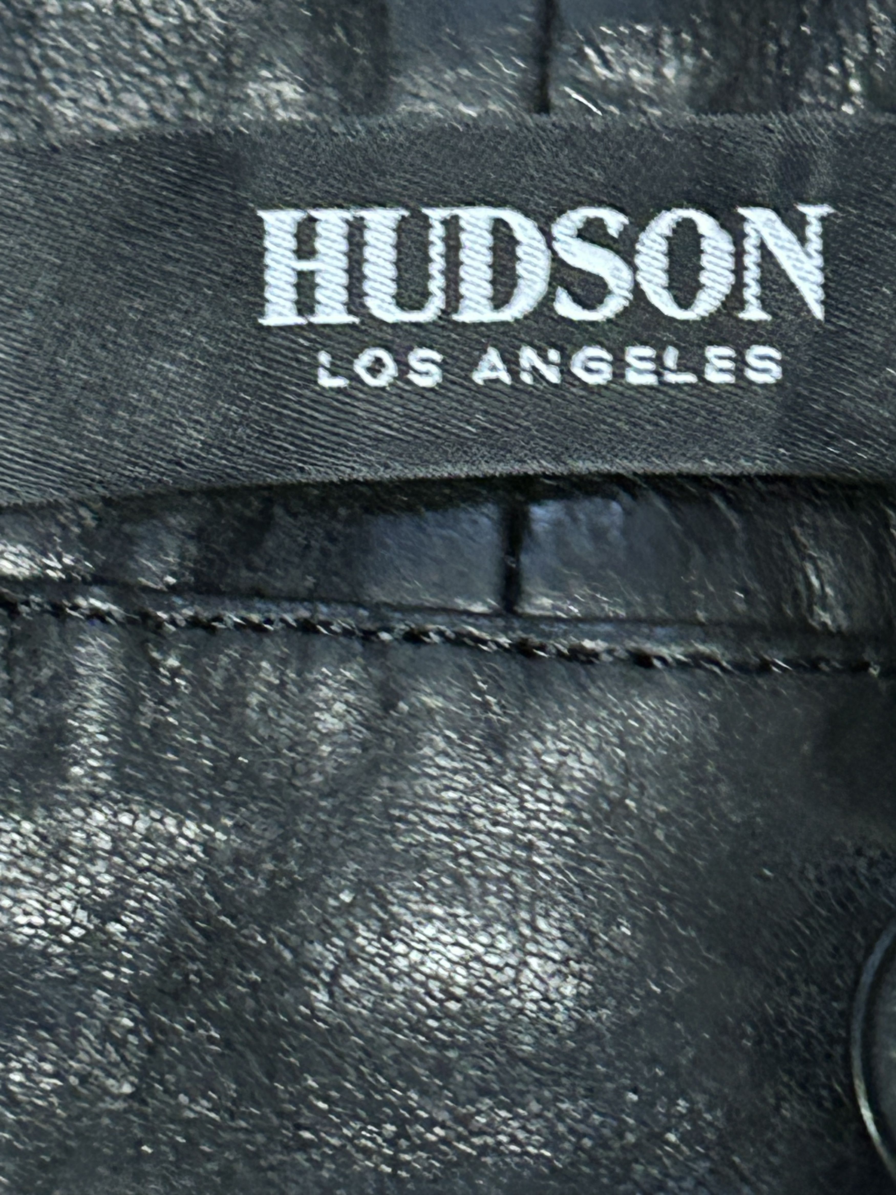 Hudson Hudson Zack Skinny Zip Leather Moto Pants – Size 31 Size US 31 - 2 Thumbnail