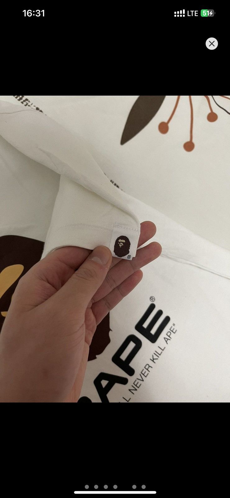 Bape Bape OG Classic Ape Head Logo Tee Size US S / EU 44-46 / 1 - 5 Thumbnail