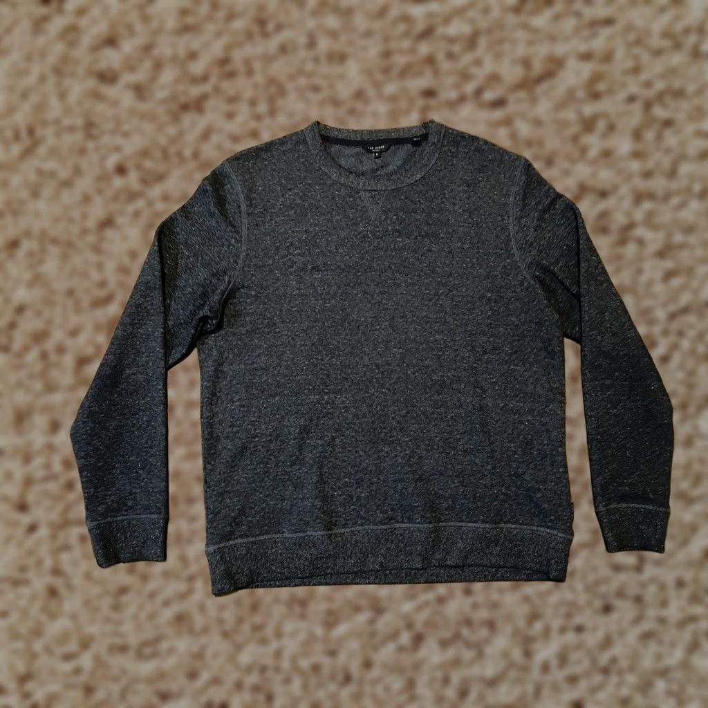 Ted Baker Ted Baker London Heather Blue Crewneck Pullover Sweatshirt Men L - Blue, Pullover, London Size US L / EU 52-54 / 3 - 1 Thumbnail