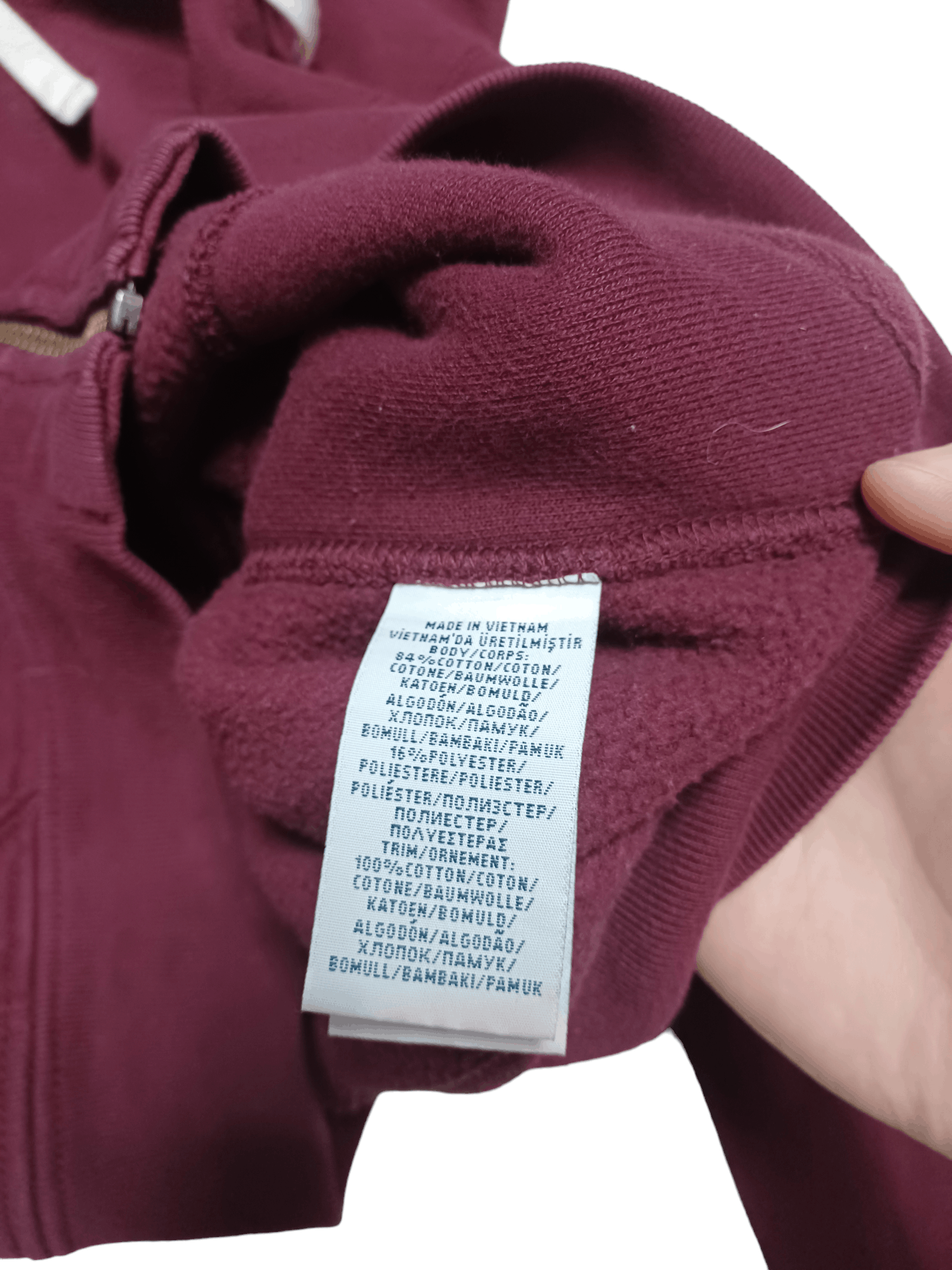 Polo Ralph Lauren FANTASTIC VINTAGE POLO RALPH LAUREN ZIP HOODIE BORDEAUX Size US S / EU 44-46 / 1 - 6 Thumbnail