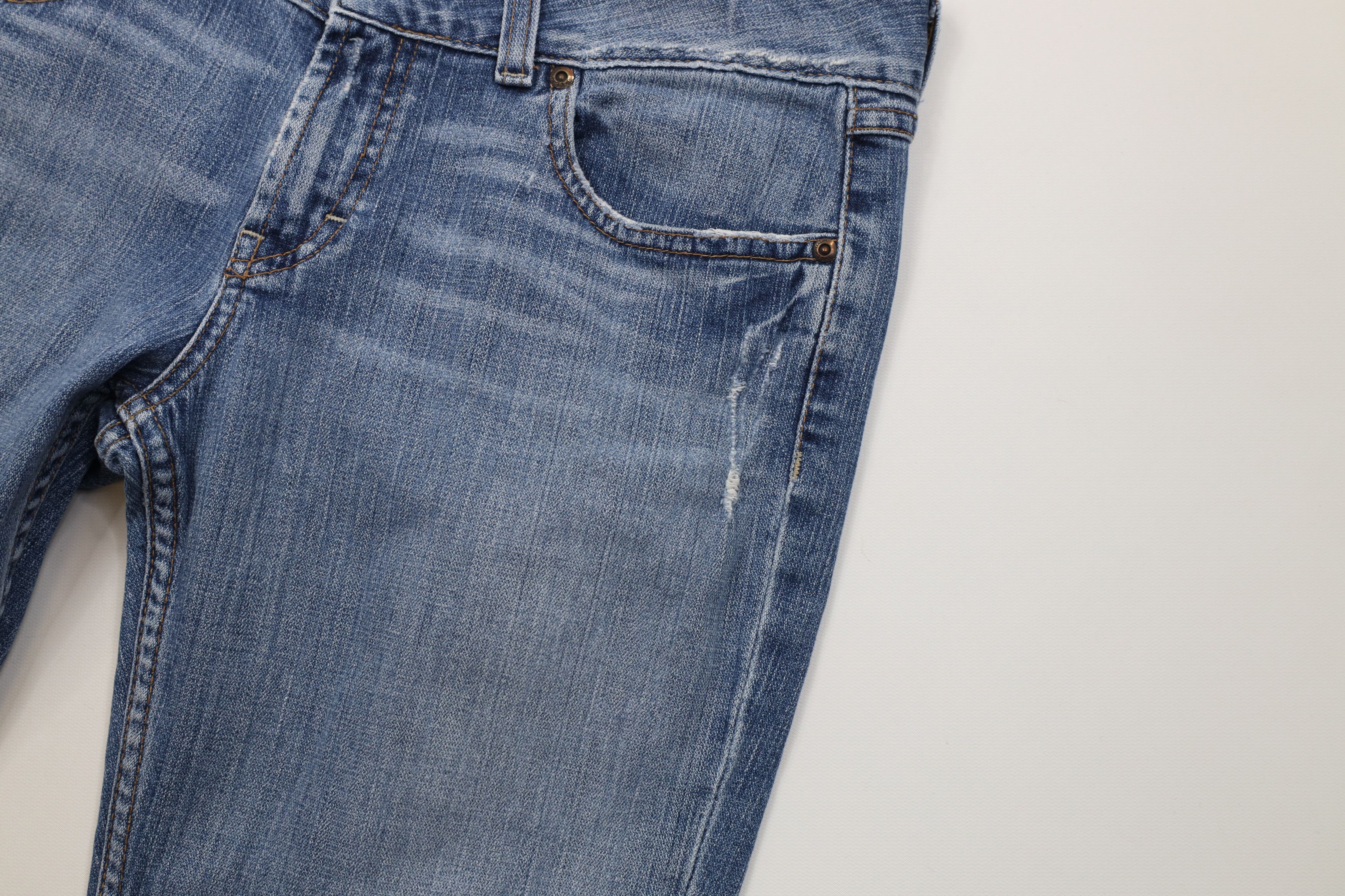 Vintage Vintage Buckle BKE Distressed Babydoll Flared Wide Leg Jeans Size 31" - 7 Thumbnail