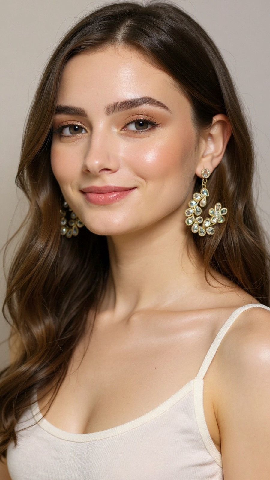 Other Anti Tarnish Golden Statement Dangler Earrings Size ONE SIZE - 3 Thumbnail