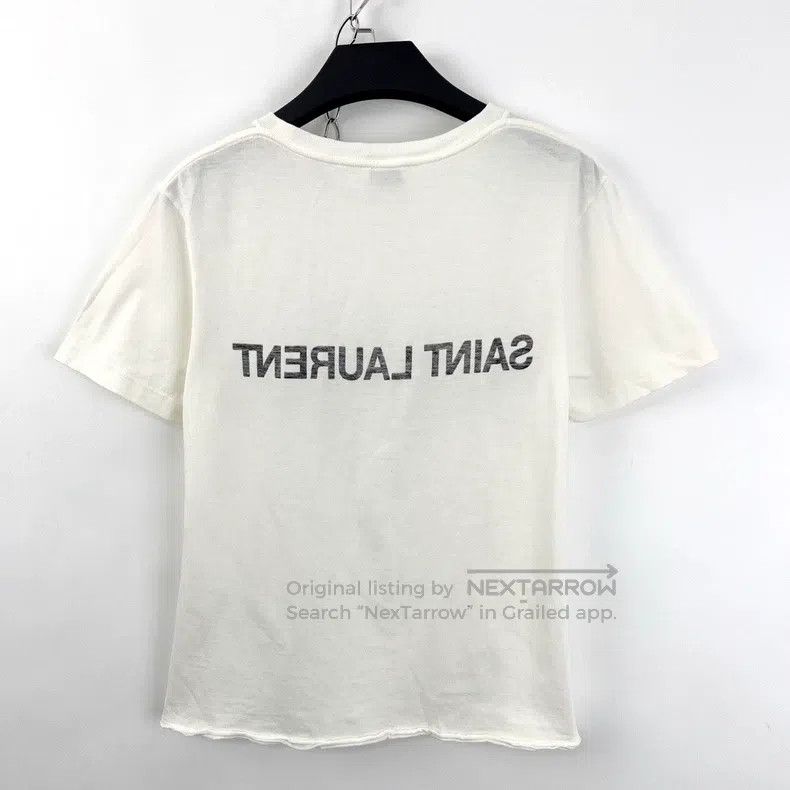 Saint Laurent Paris Saint Laurent Paris Letter Logo Printed Short Sleeve Size M / US 6-8 / IT 42-44 - 2 Thumbnail
