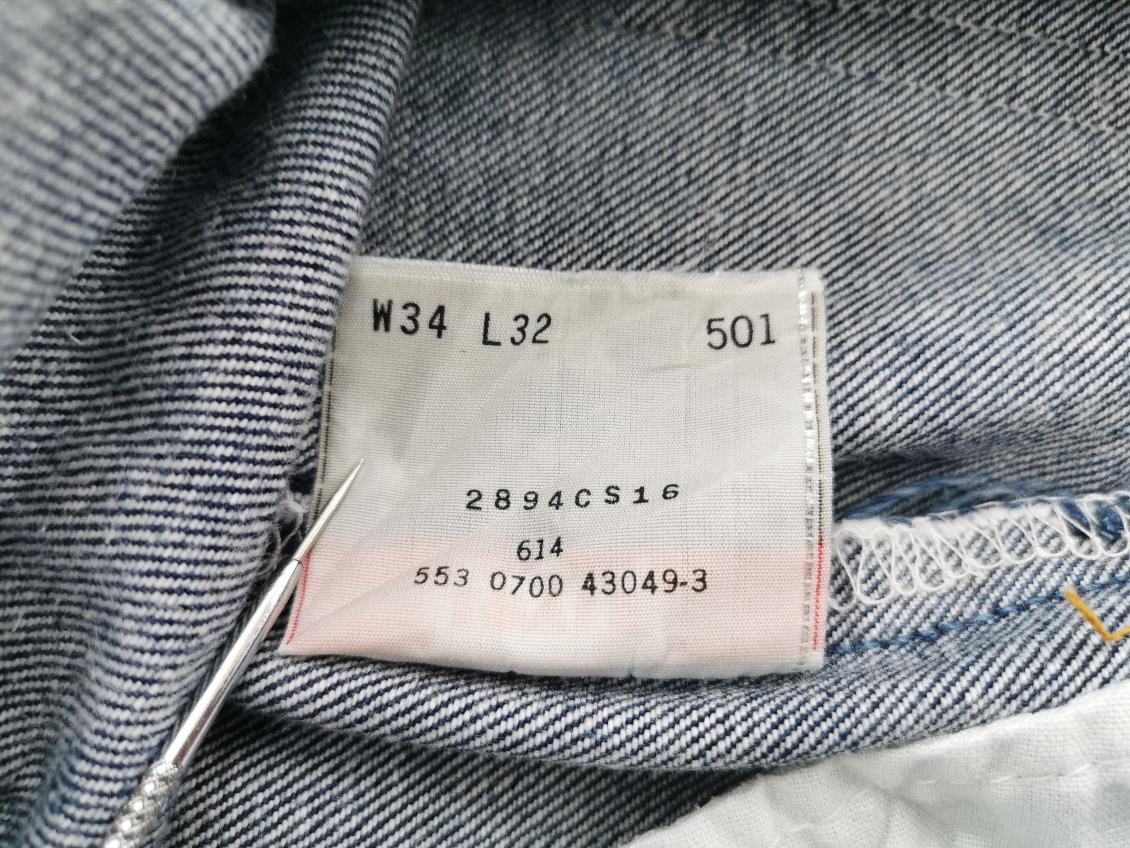 Levi's Vintage 90s Levis Lot 501 Denim Made In USA Size 34/34x32 Size US 34 / EU 50 - 9 Thumbnail