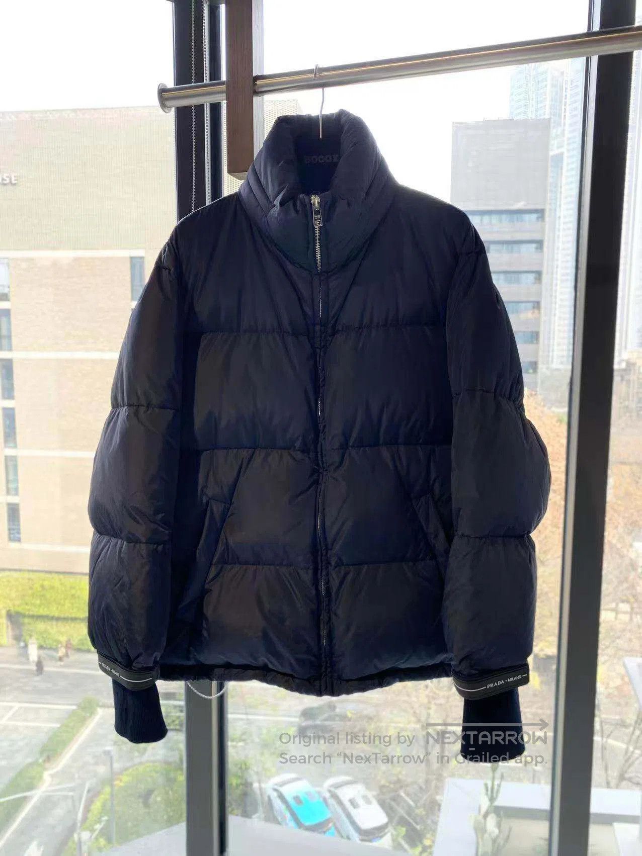 Prada Prada Leather brand logo down jacket| Size XS / US 0-2 / IT 36-38 - 2 Thumbnail
