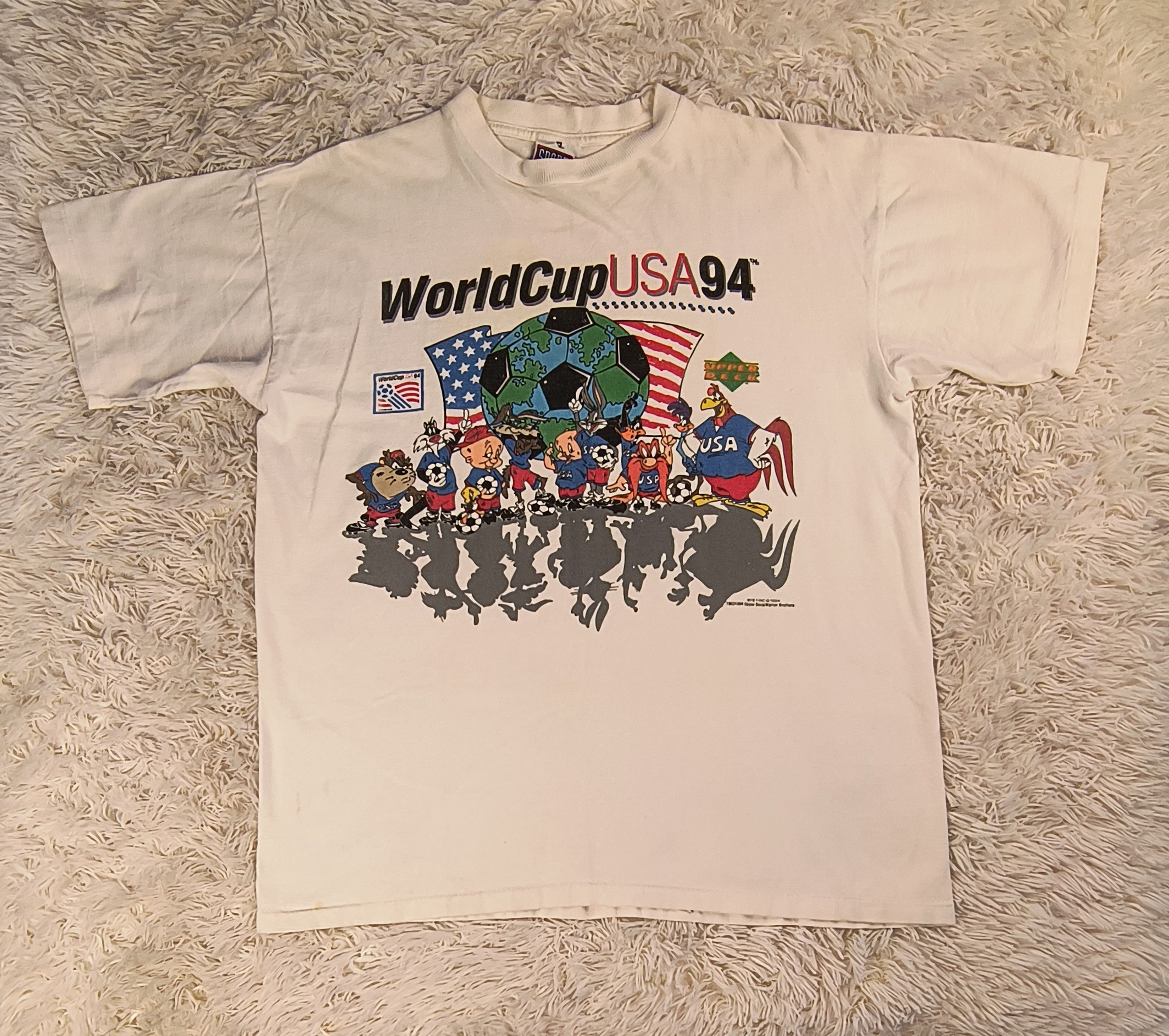Warner Bros Vintage world cup USA Looney Tunes 1994 tee Size US L / EU 52-54 / 3 - 2 Thumbnail