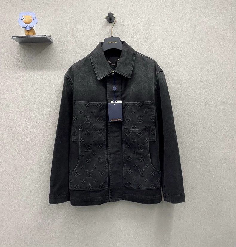 Louis Vuitton LV 2024 Washed Black Denim Jacket Size US XL / EU 56 / 4 - 1 Thumbnail