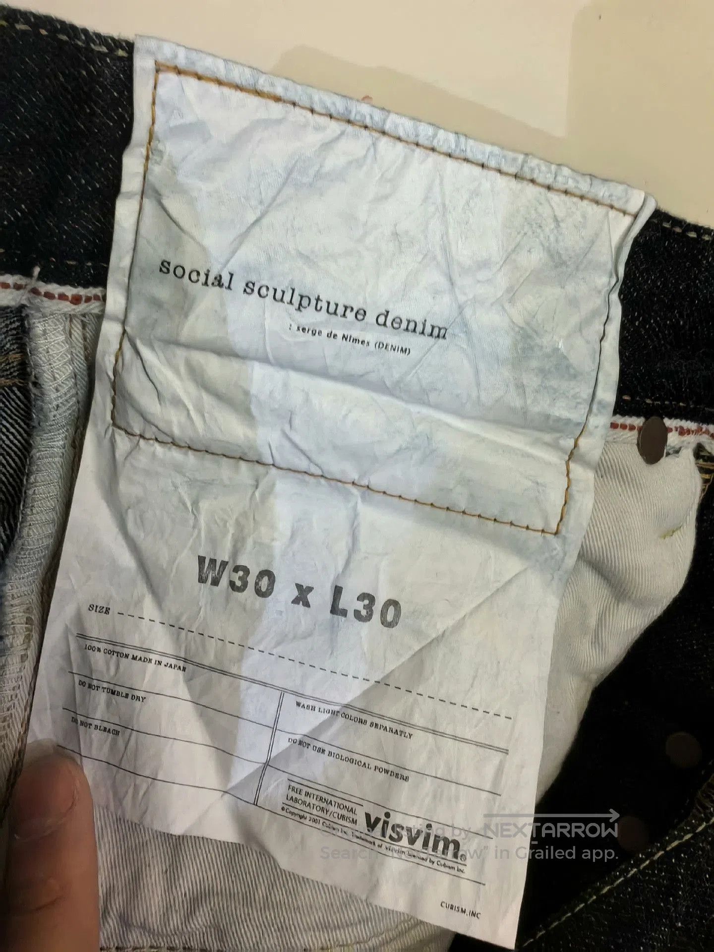 Visvim Visvim Dark Blue Raw Denim Jeans. Size US 30 / EU 46 - 6 Thumbnail